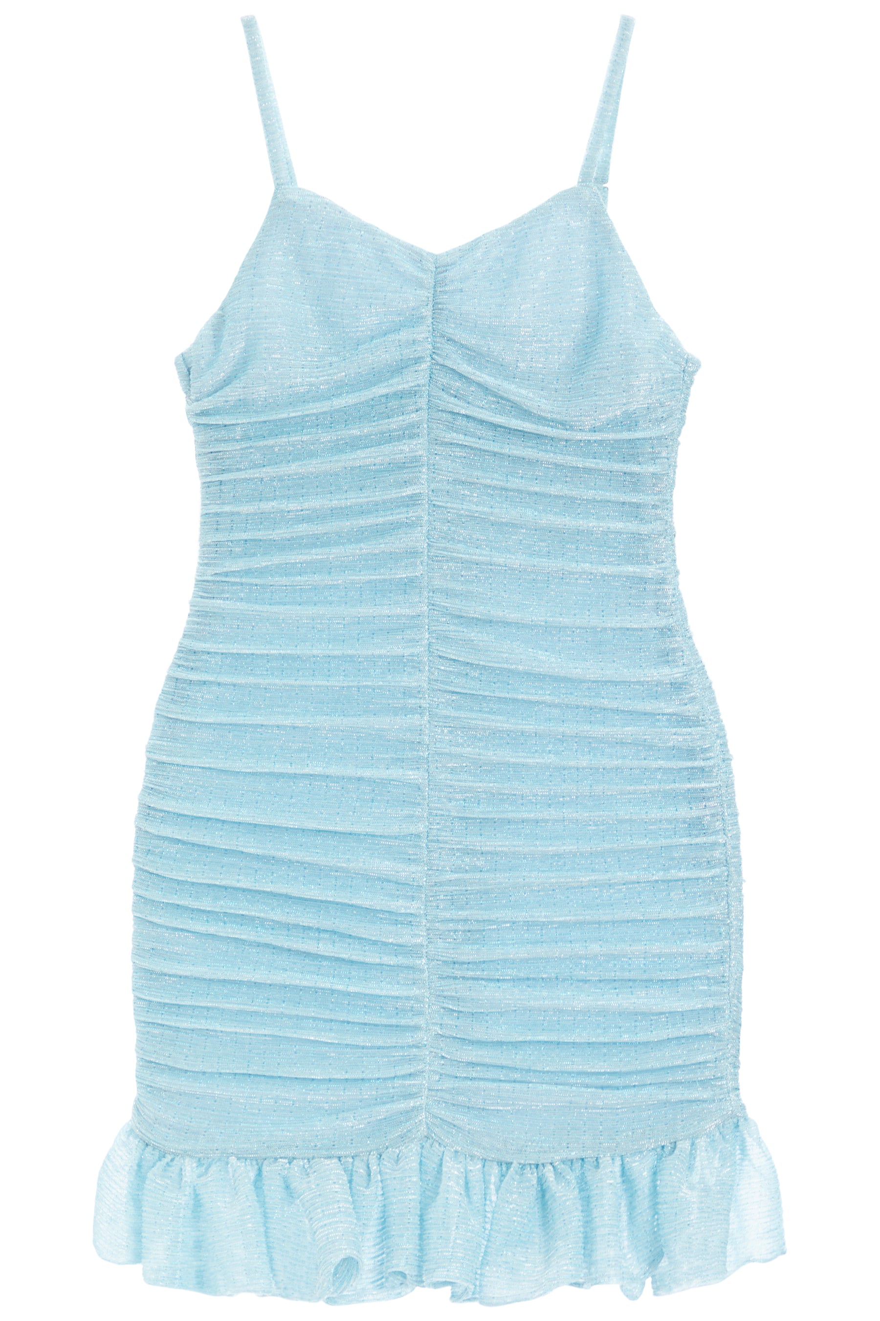 Ruched Ruffle Dress