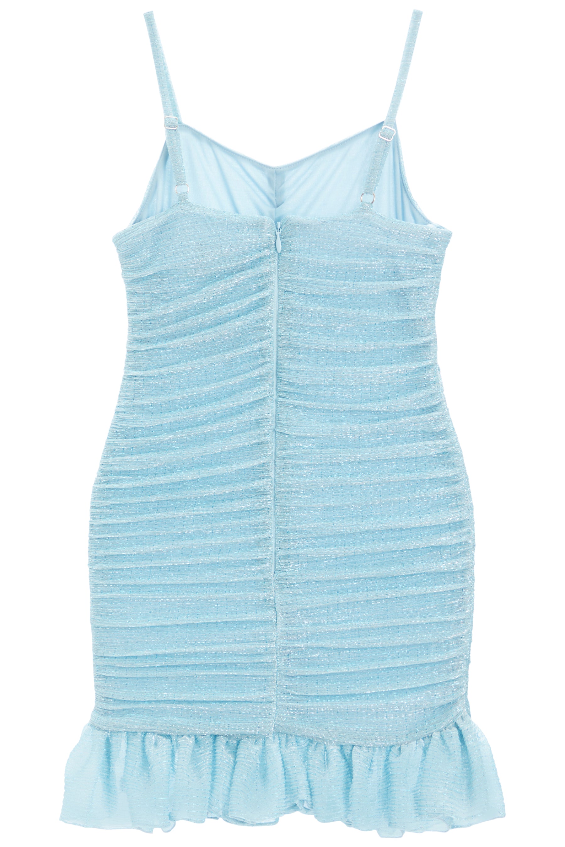 Ruched Ruffle Dress