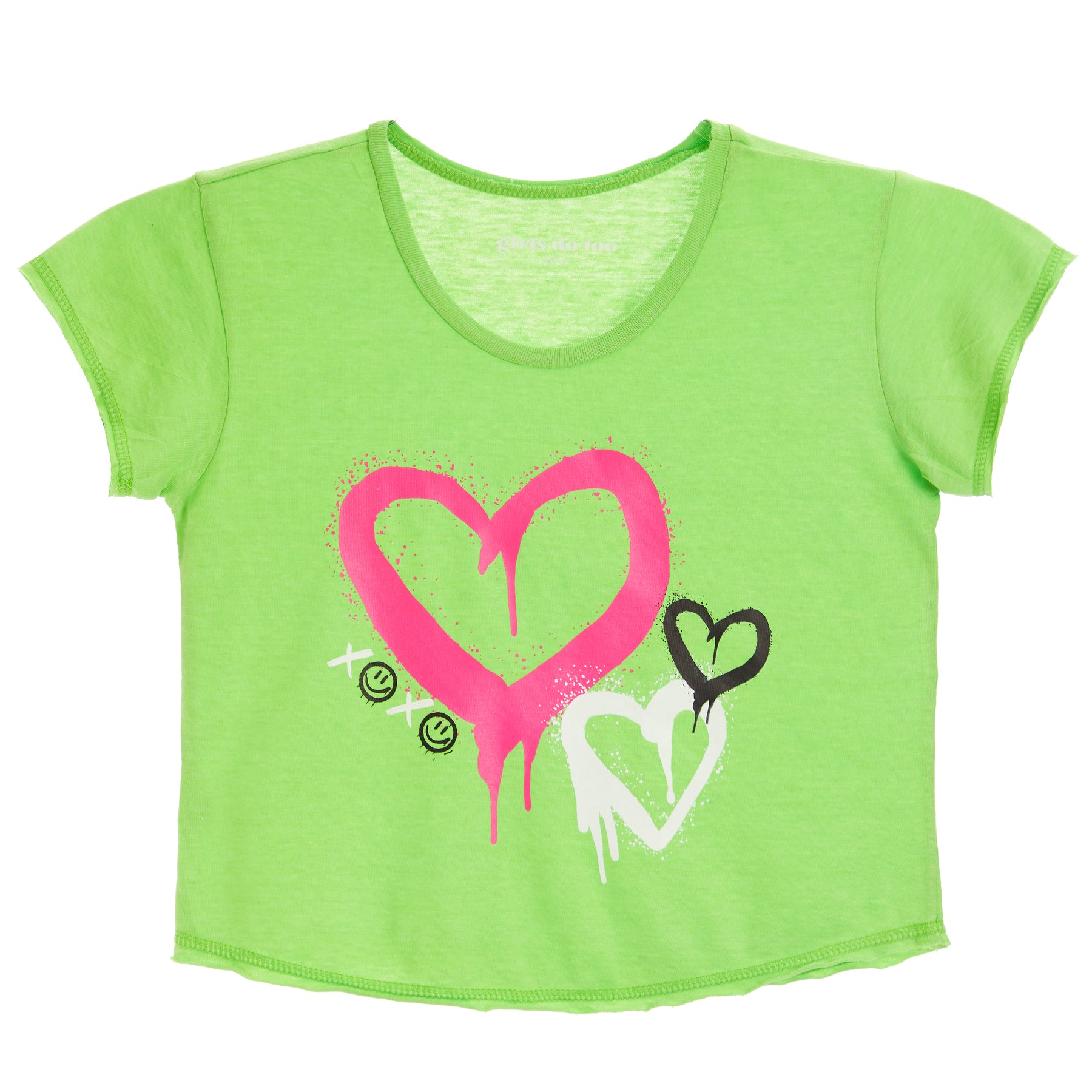 Multi Drippy Hearts Tee