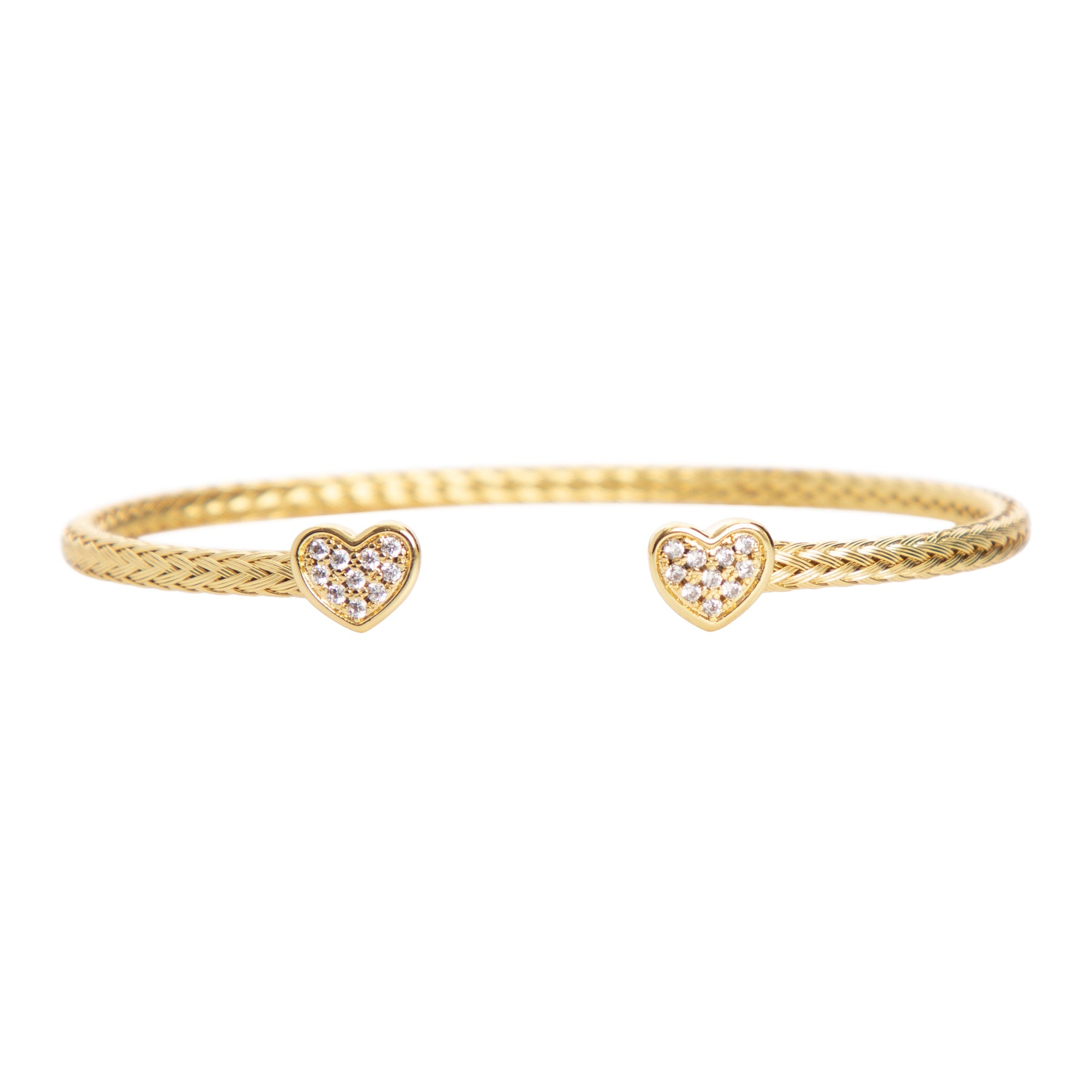 Braided Cuff Open Hearts