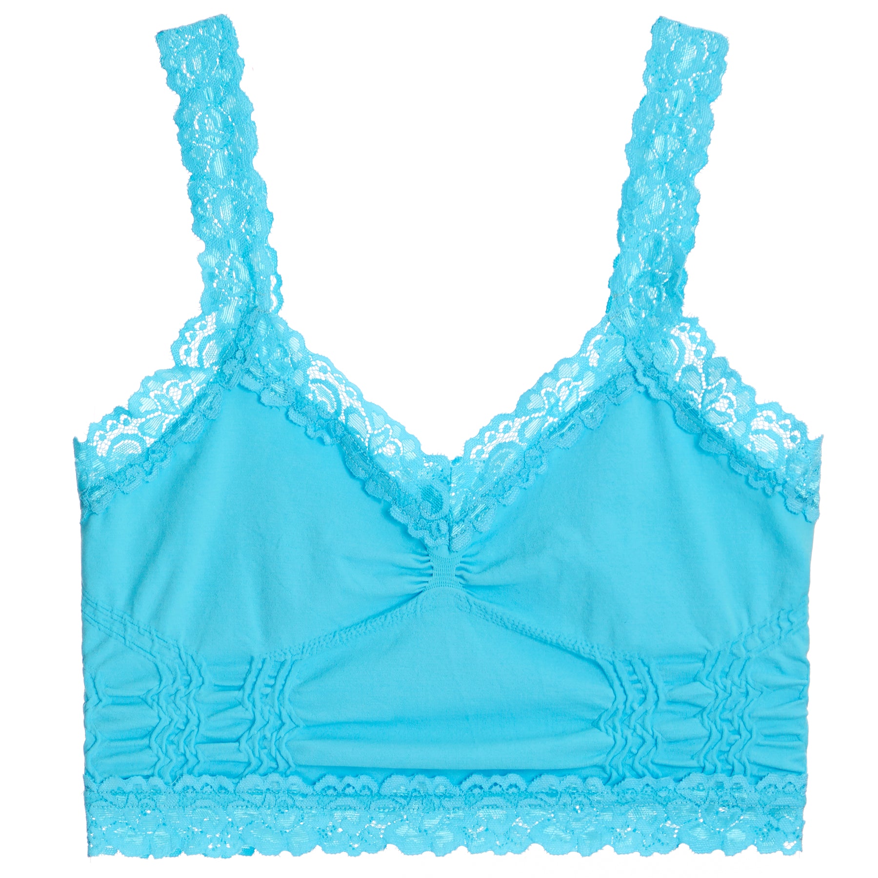 Seamless Crop Cami With Lace