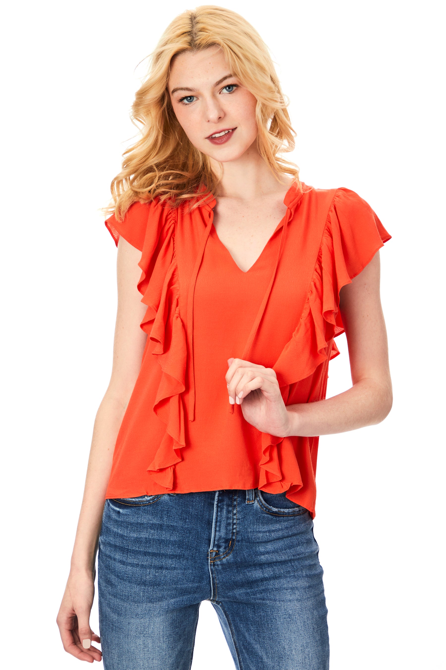 Annika Ruffle Top