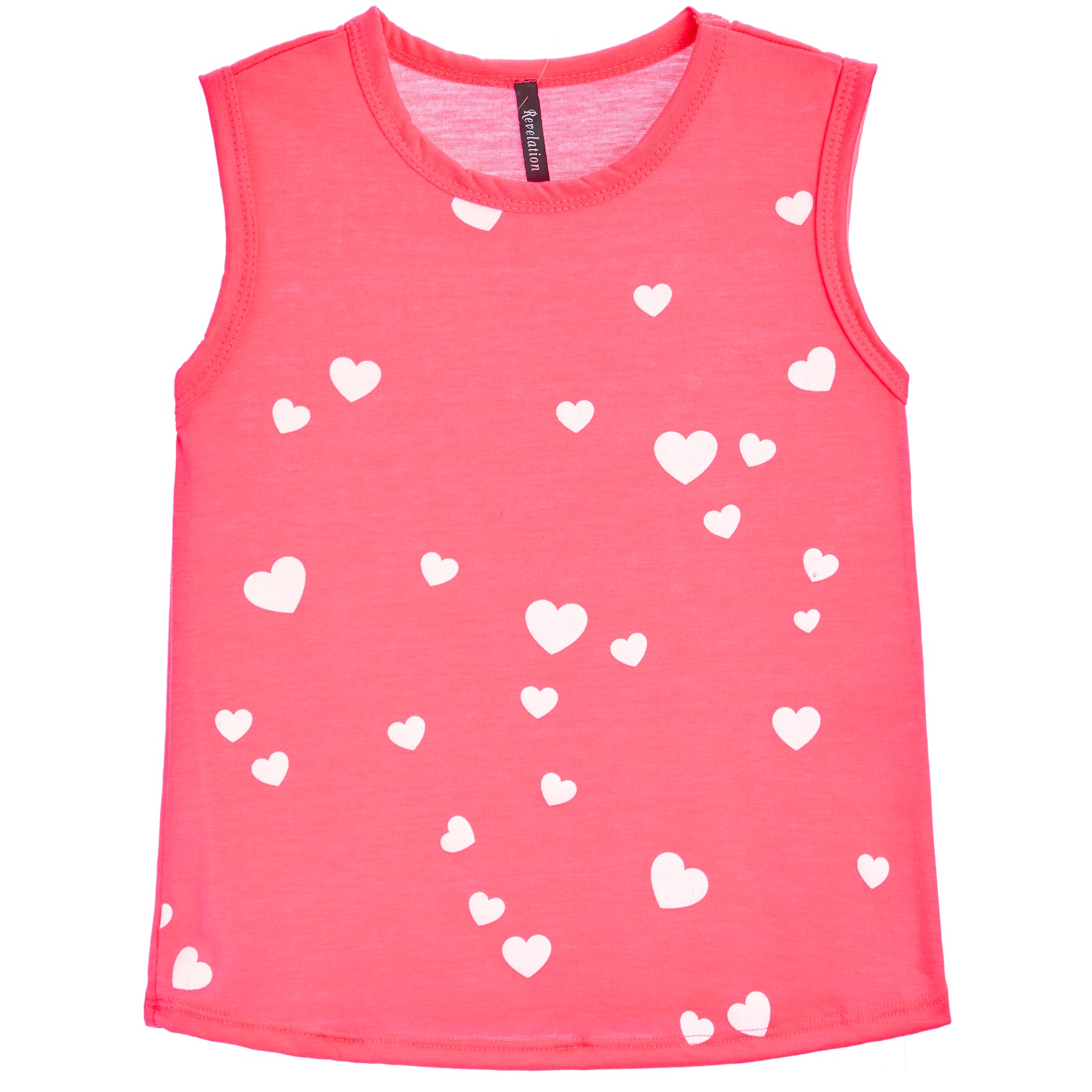 All Over Heart Slub Tank