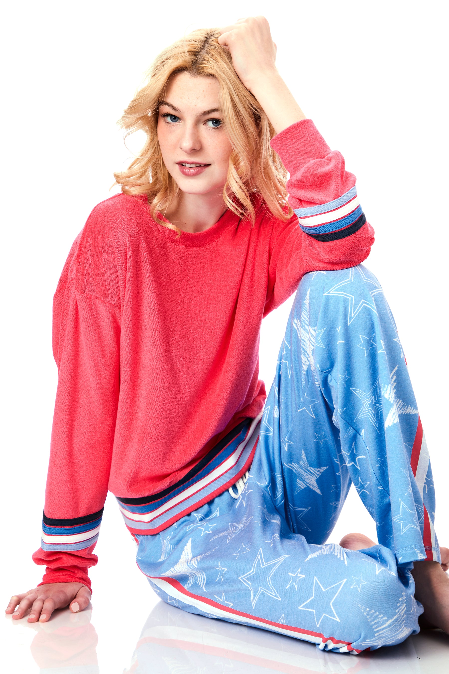 Sporty Stripe Crew