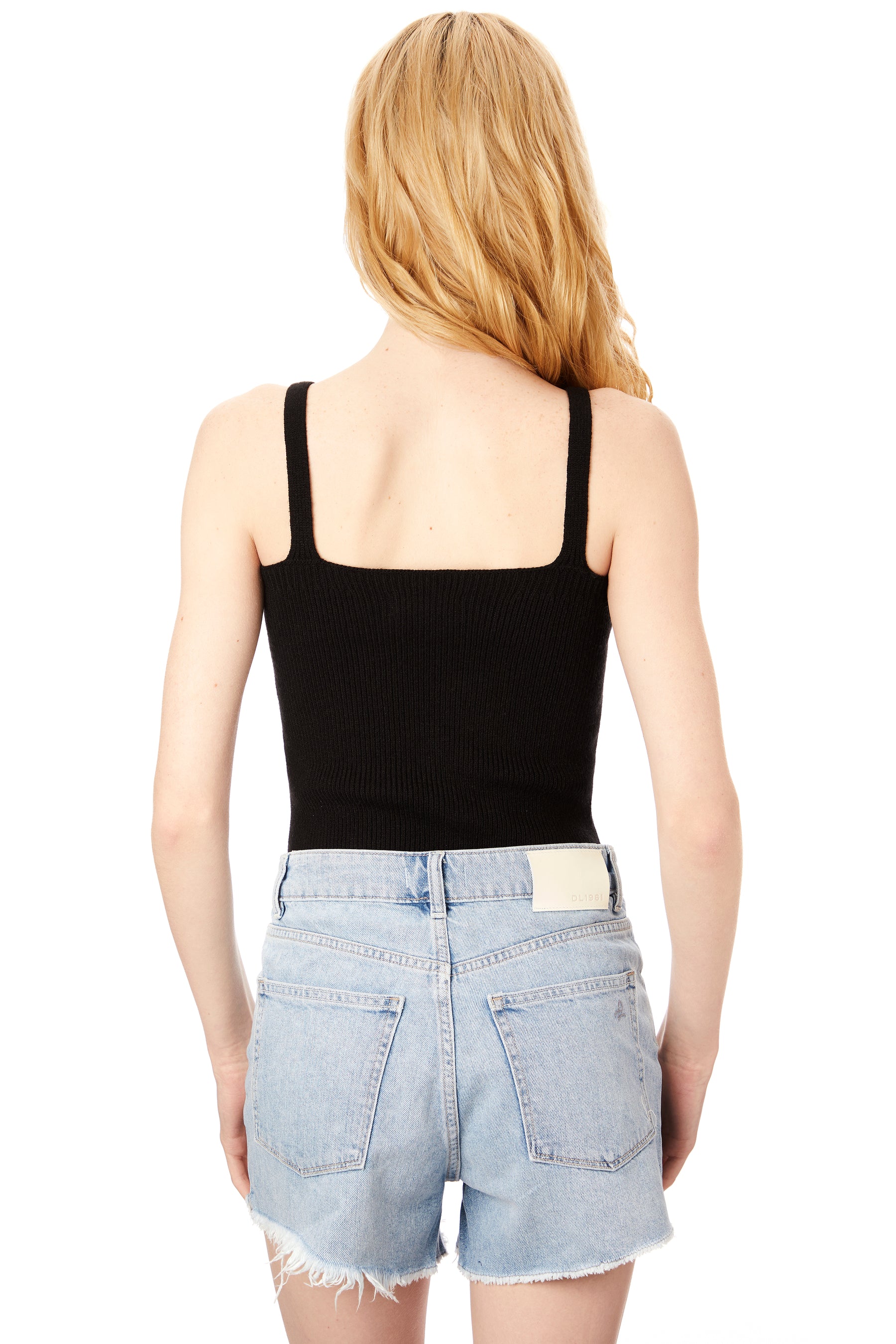 Ruched Front Knit Tank Top