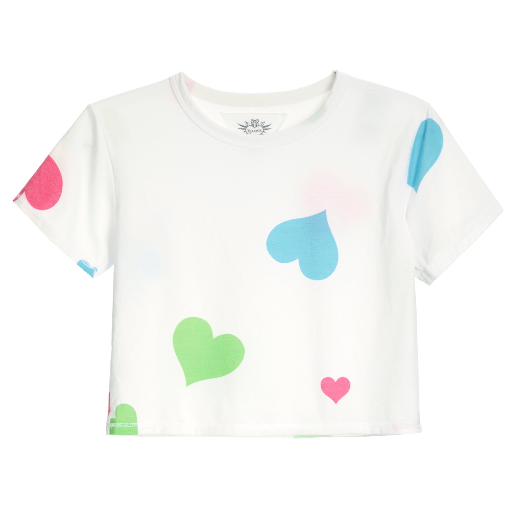 Color Hearts Boxy Tee
