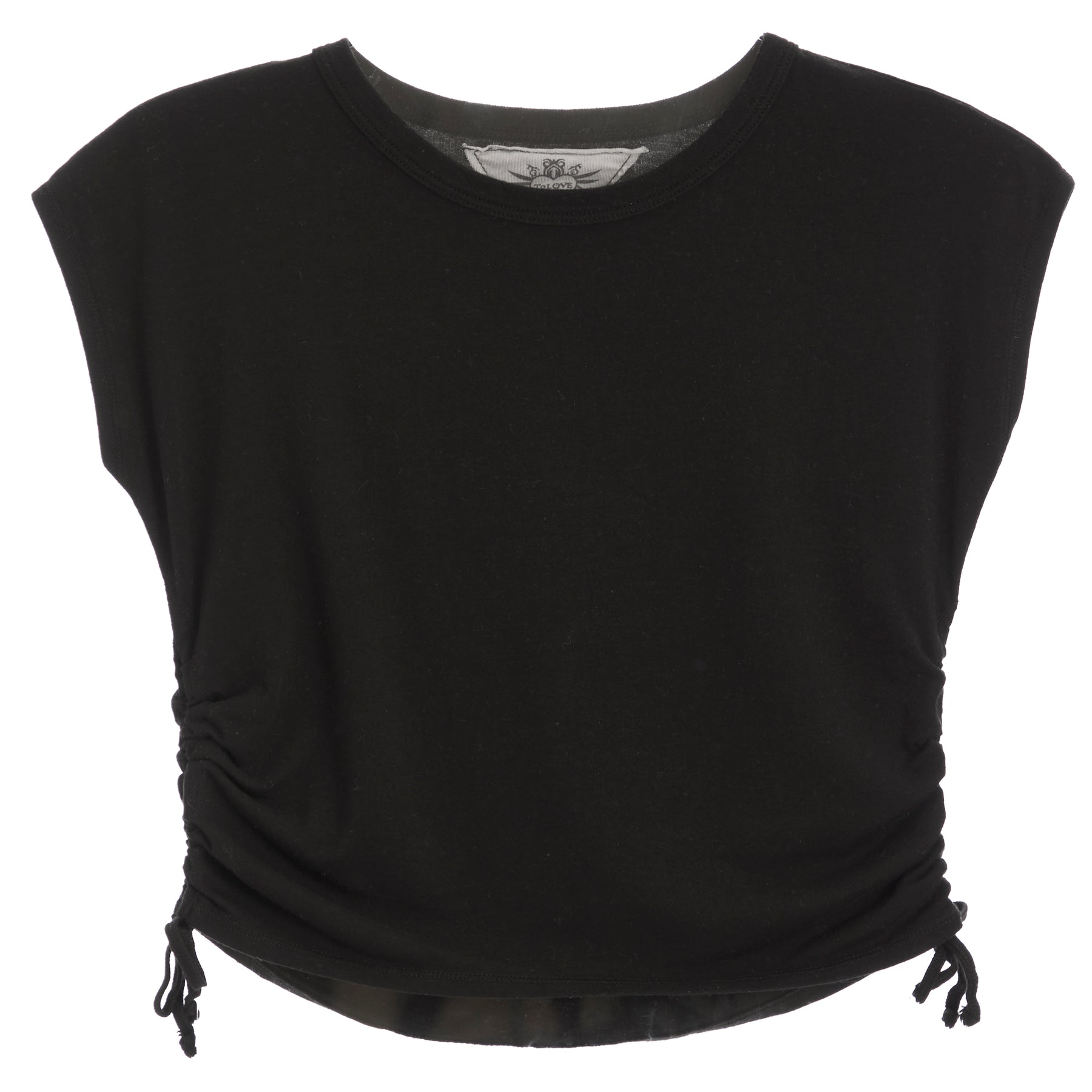 Muscle Tee W. Side Gather