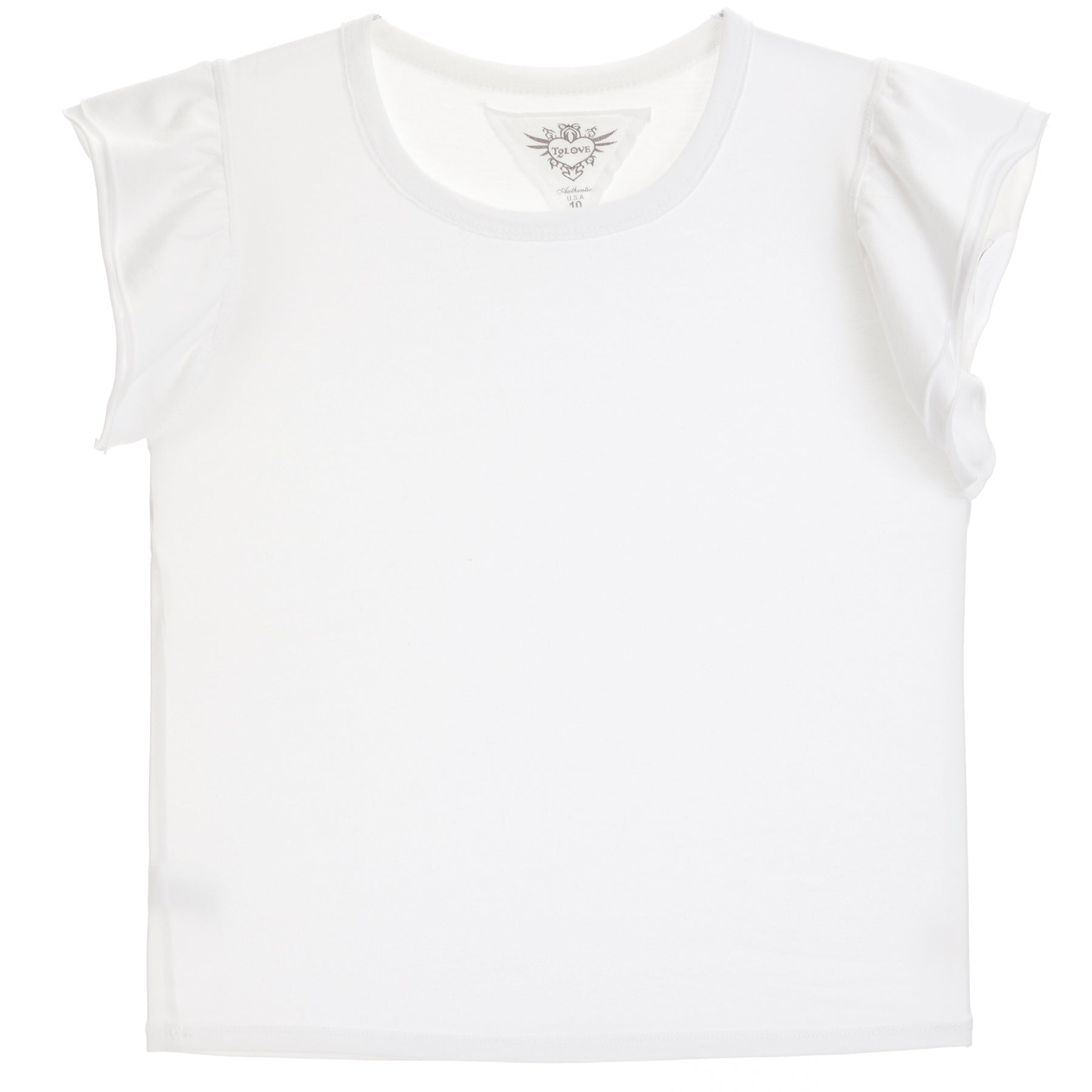Double Ruffle Sleeve Tee