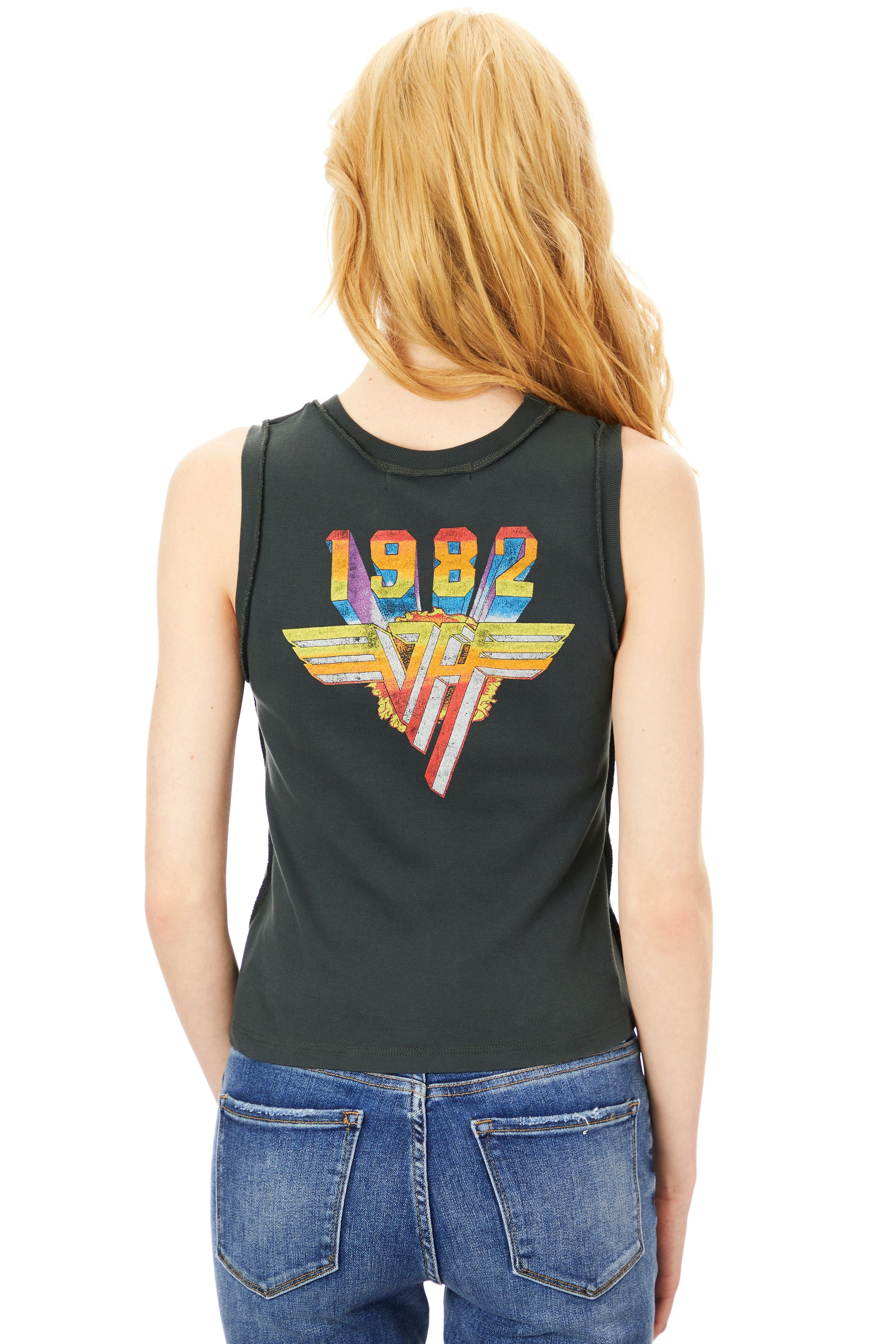 Van Halen Live 1982 Reverse Shrunken Tank