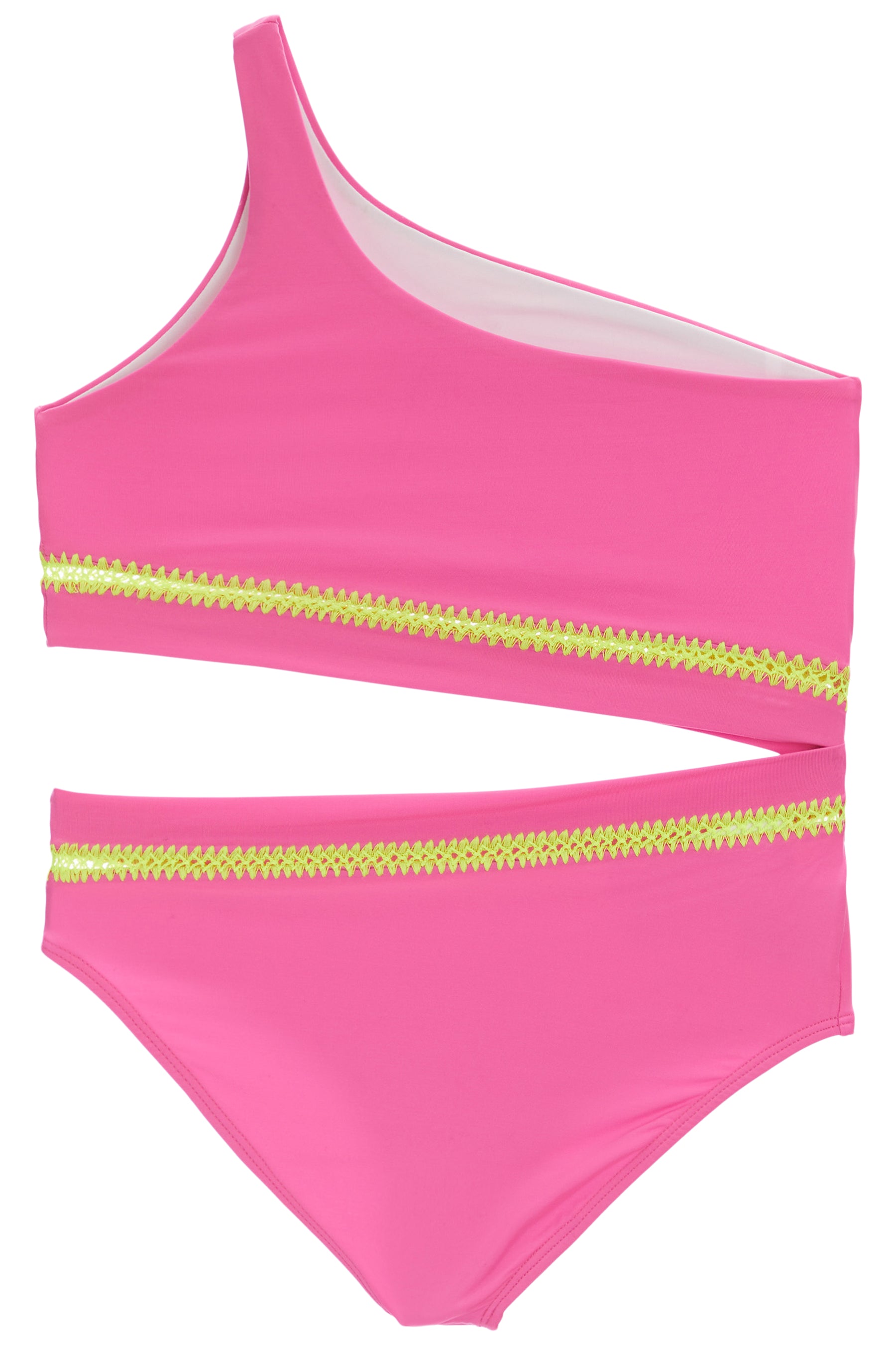 Contrast Stitch Cut Out 1 Piece