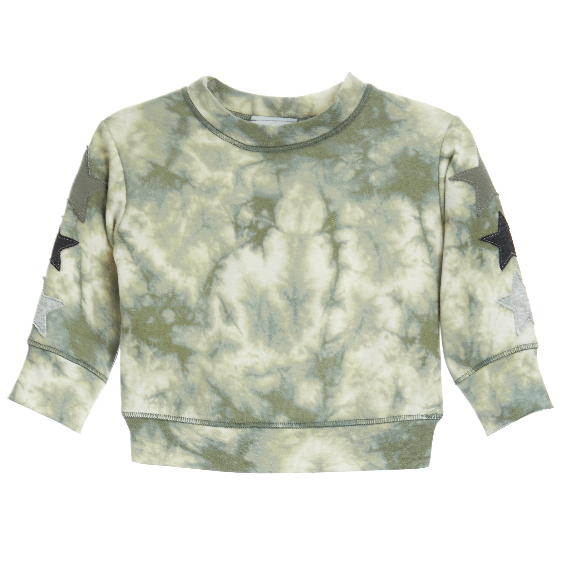 Tie Dye Sweatshirt with Multi Stars
