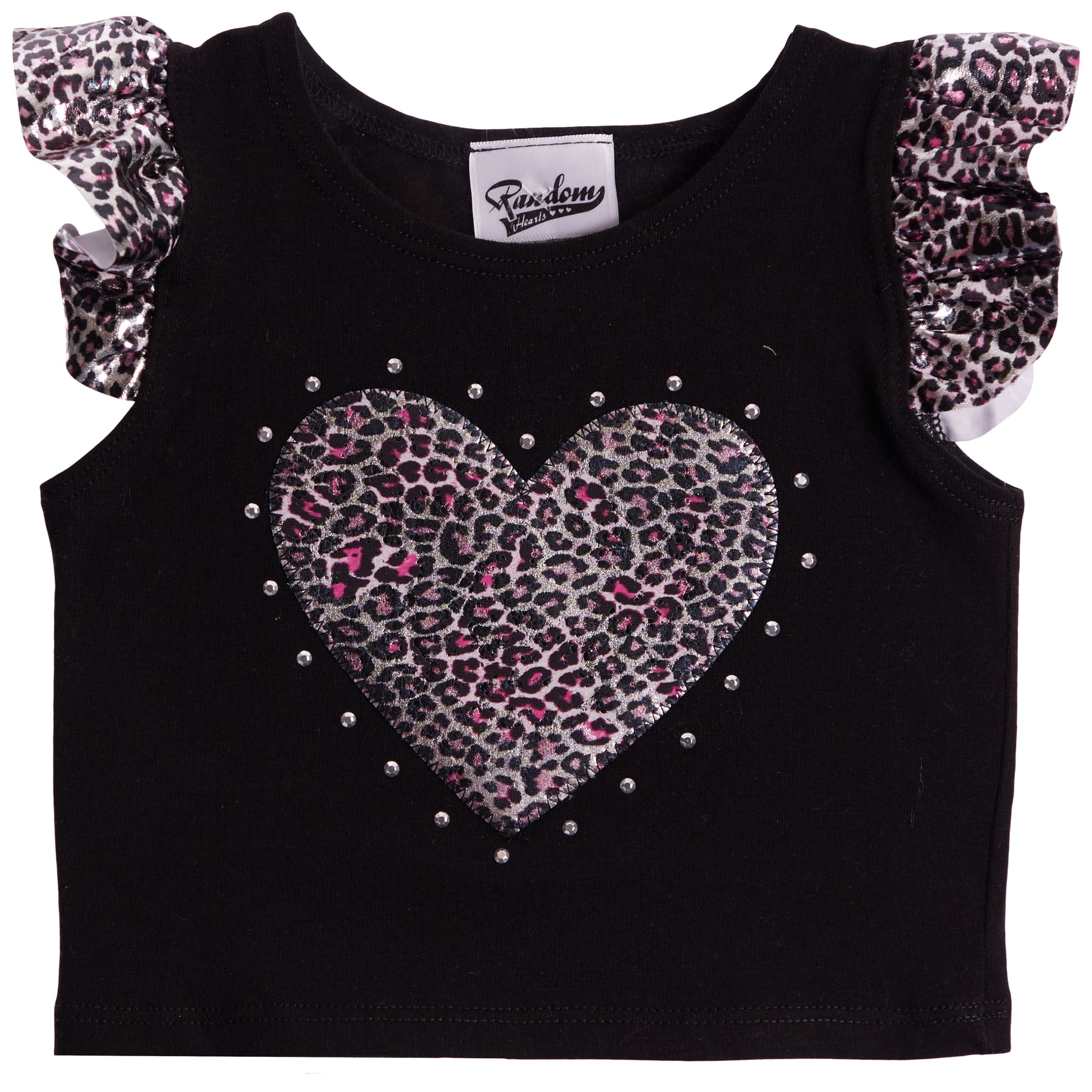 Flutter Tee with Foil Heart