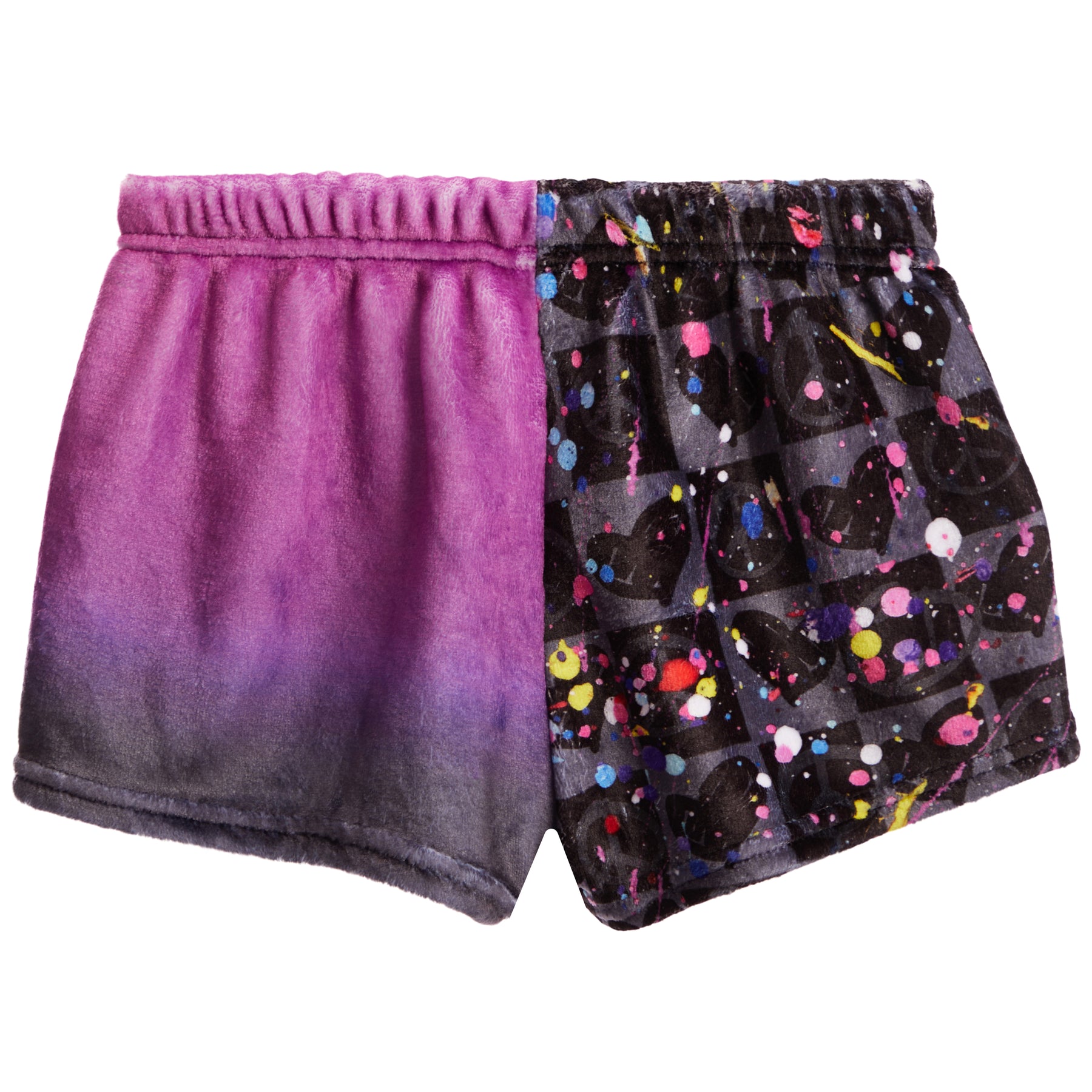 Checker Splatter Fuzzy Lounge Shorts