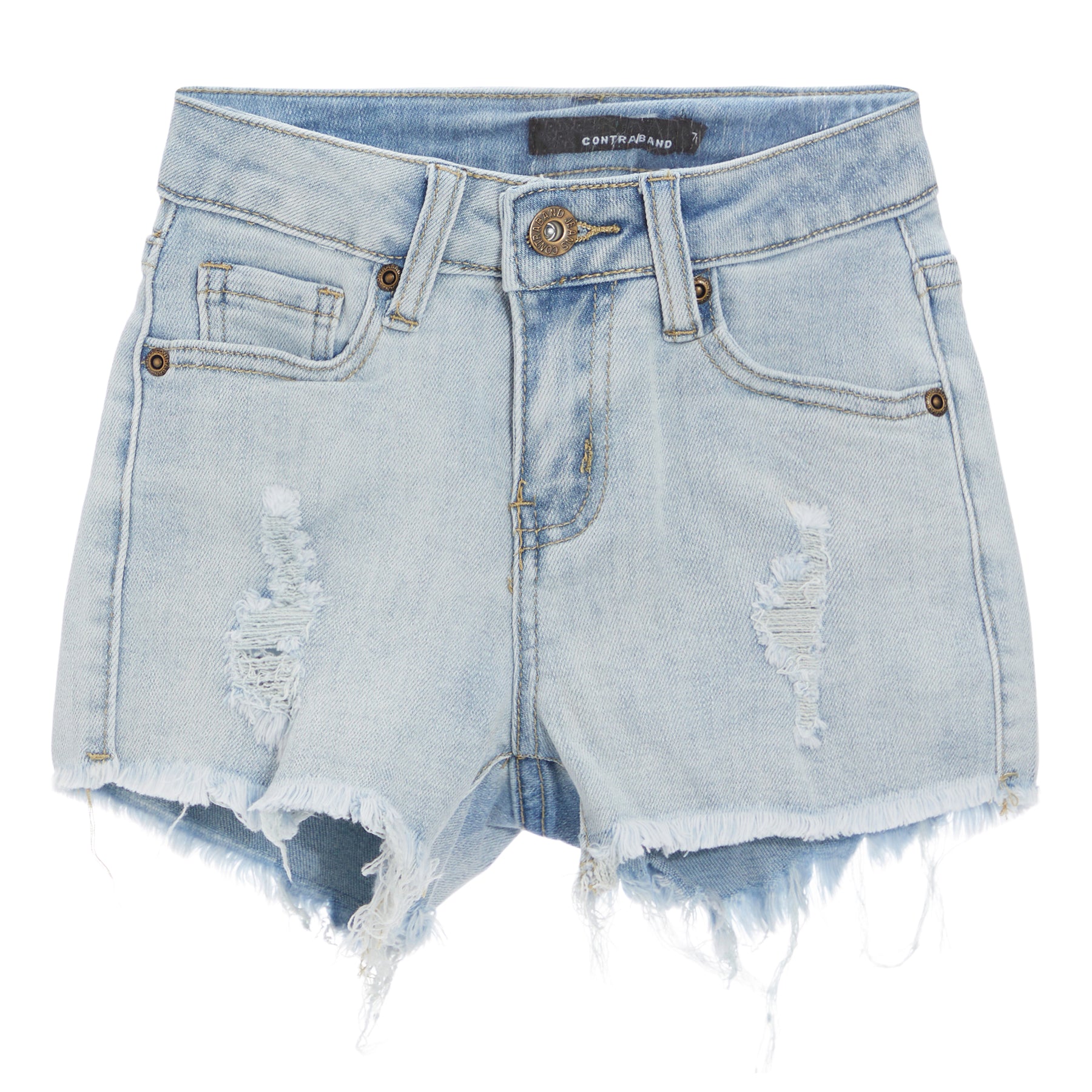 Bleached Denim Short