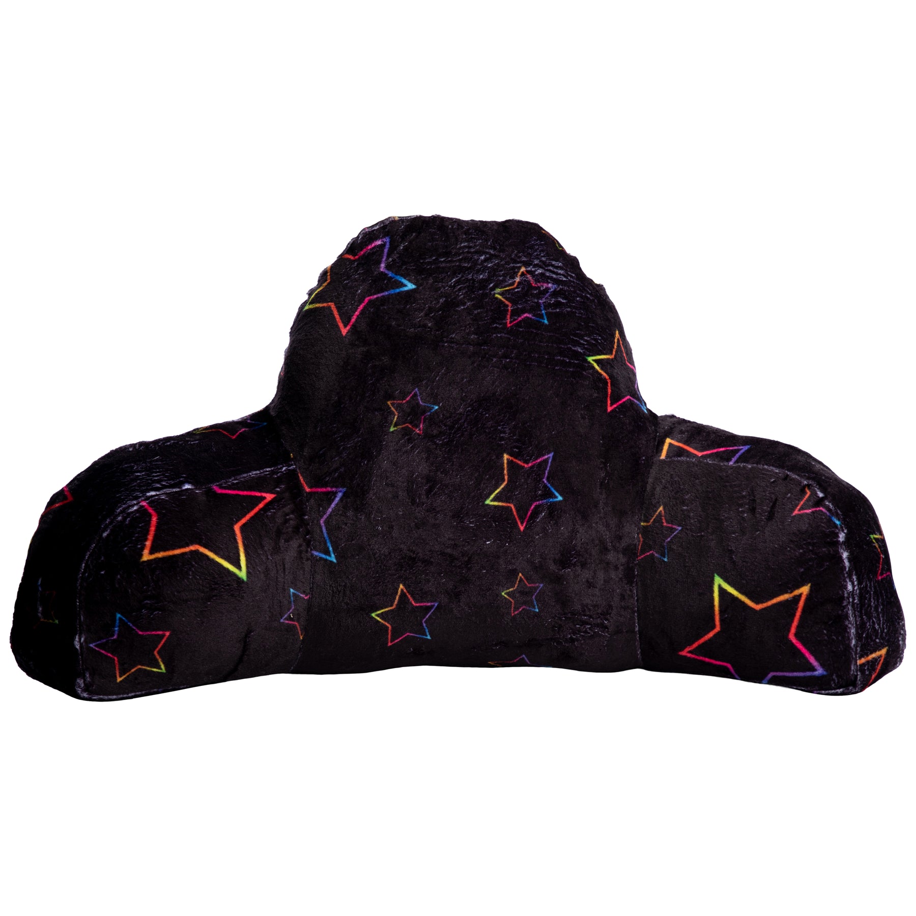 Rainbow Stars Fuzzy Lounge Pillow