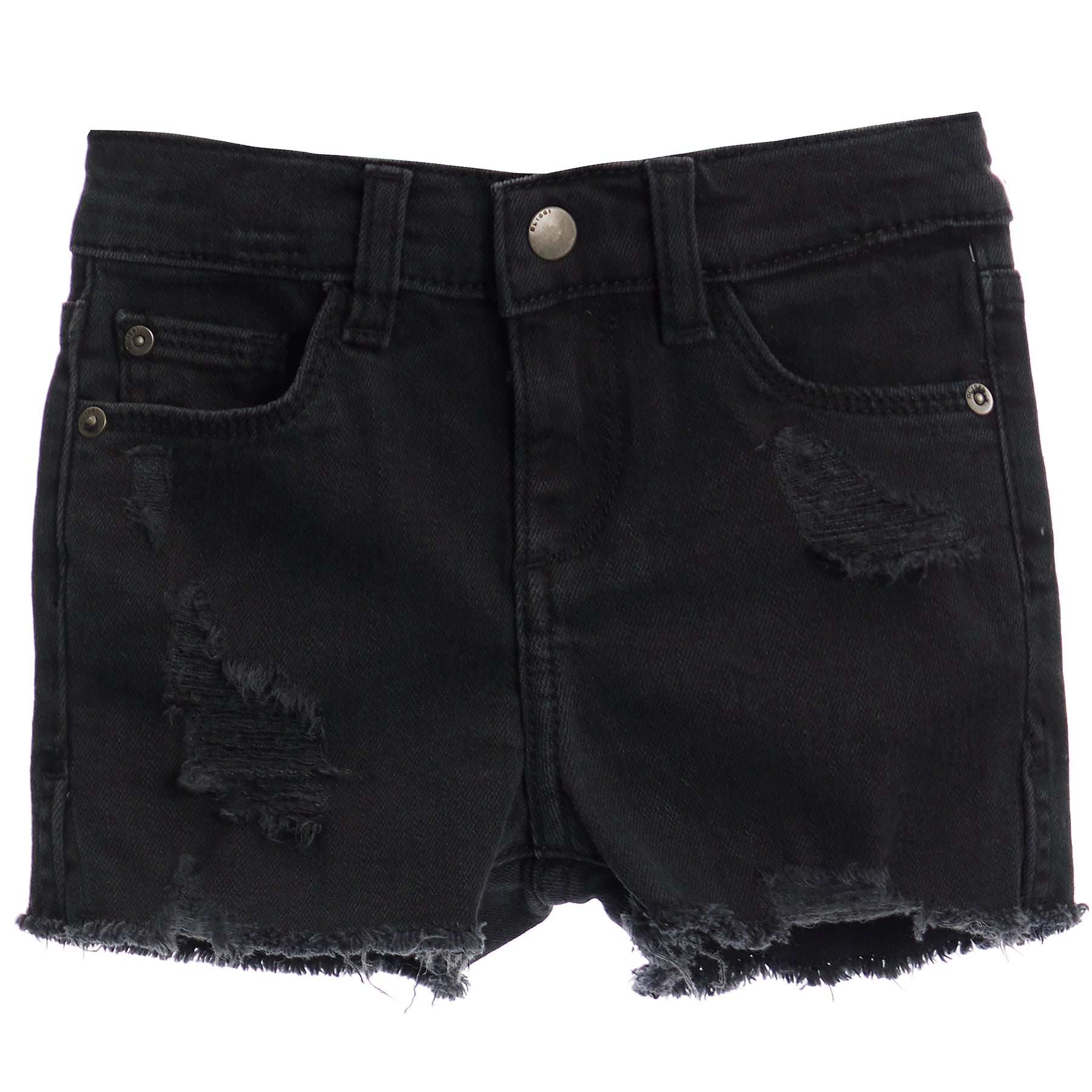 Lucy Distressed Shorts in Nightshade