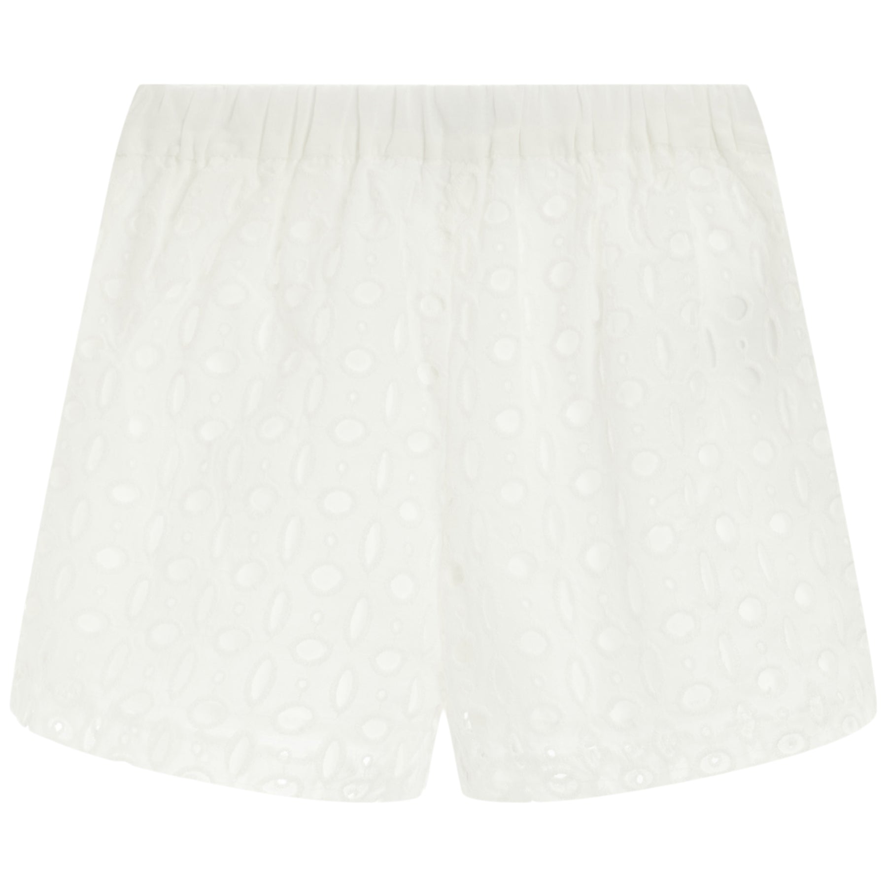 Eyelet Shorts with Bow