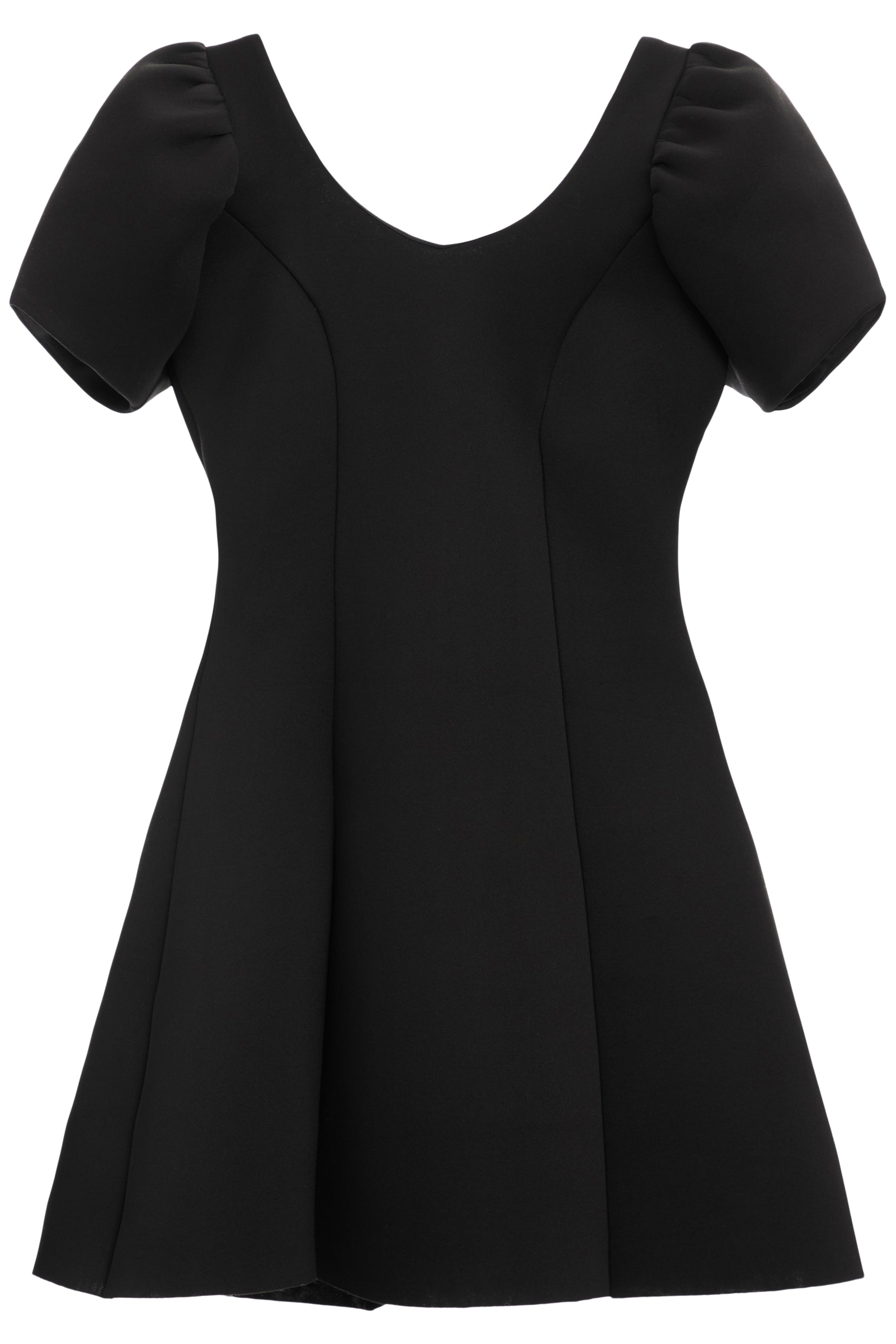 Puff Sleeve Scuba Dress