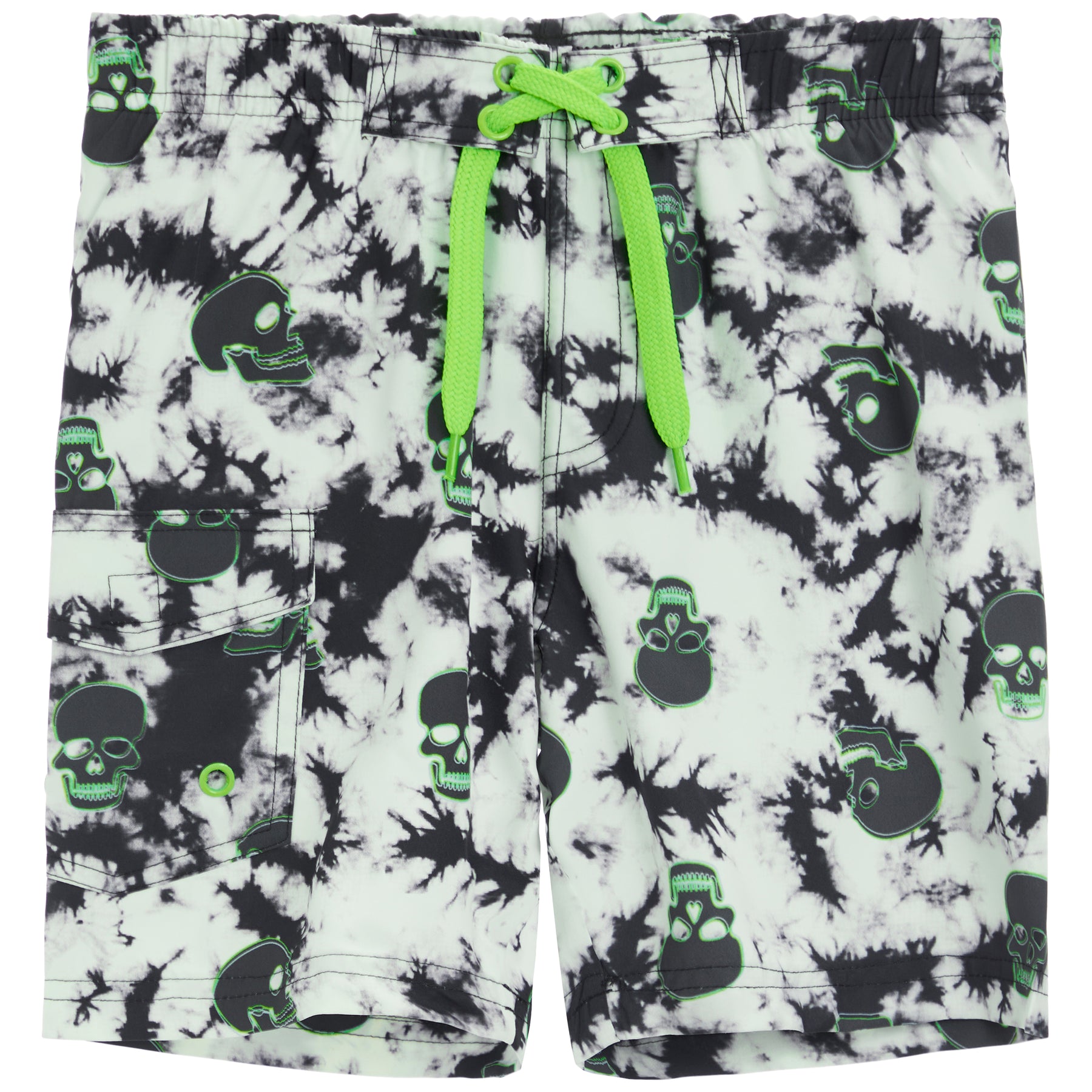 Skull Tie Dye Board Short