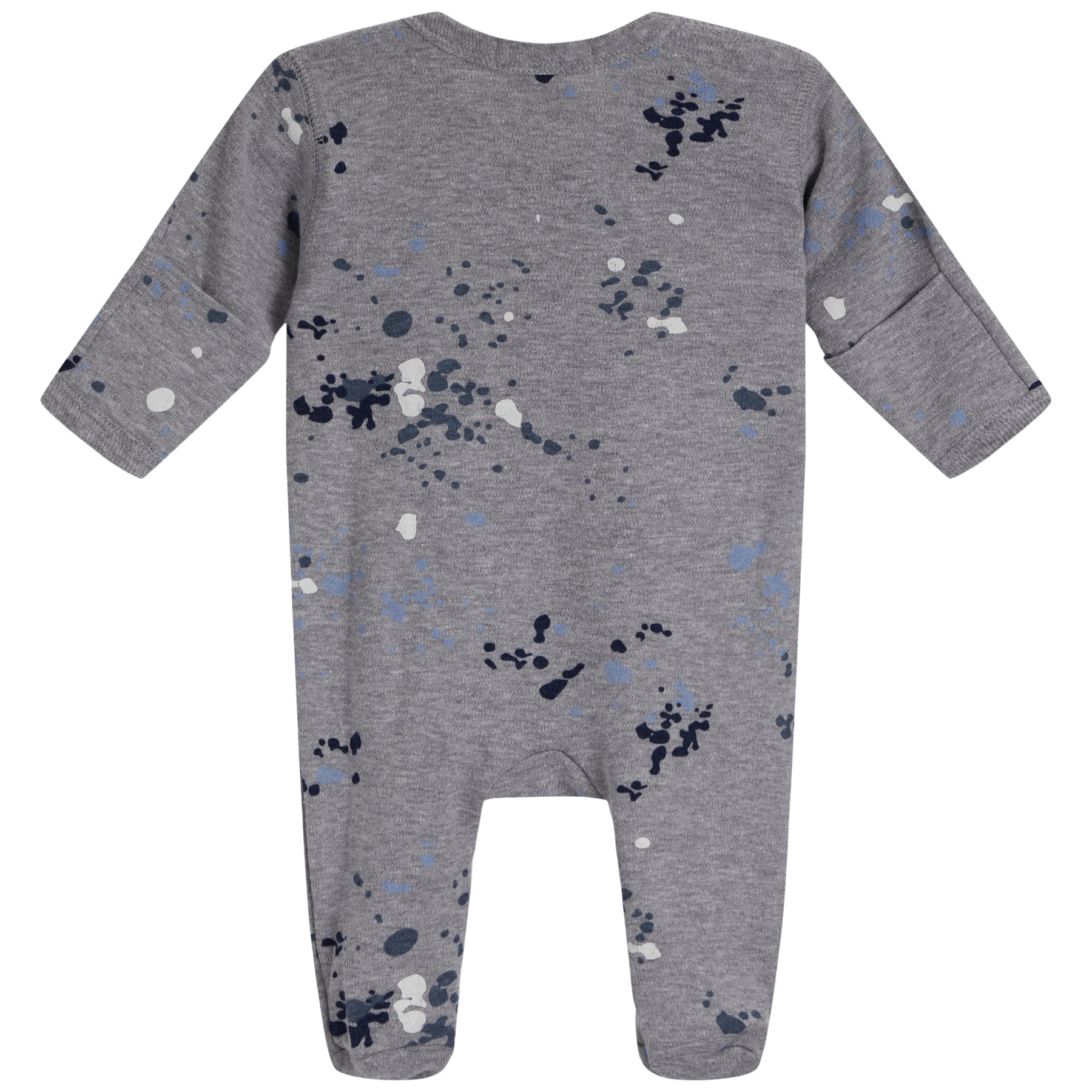Footie- Grey Multi Splatter
