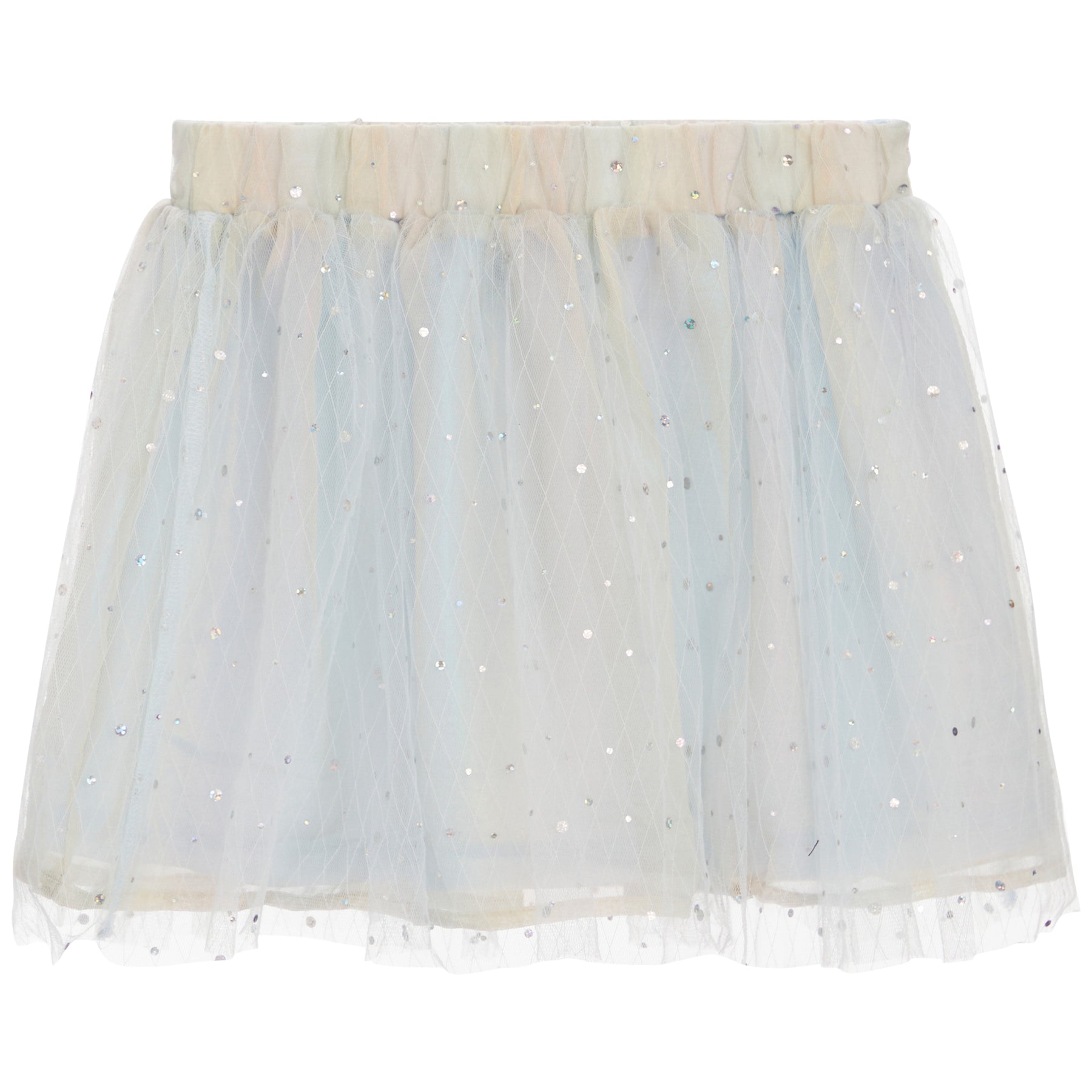 Mesh And Chiffon Skirt