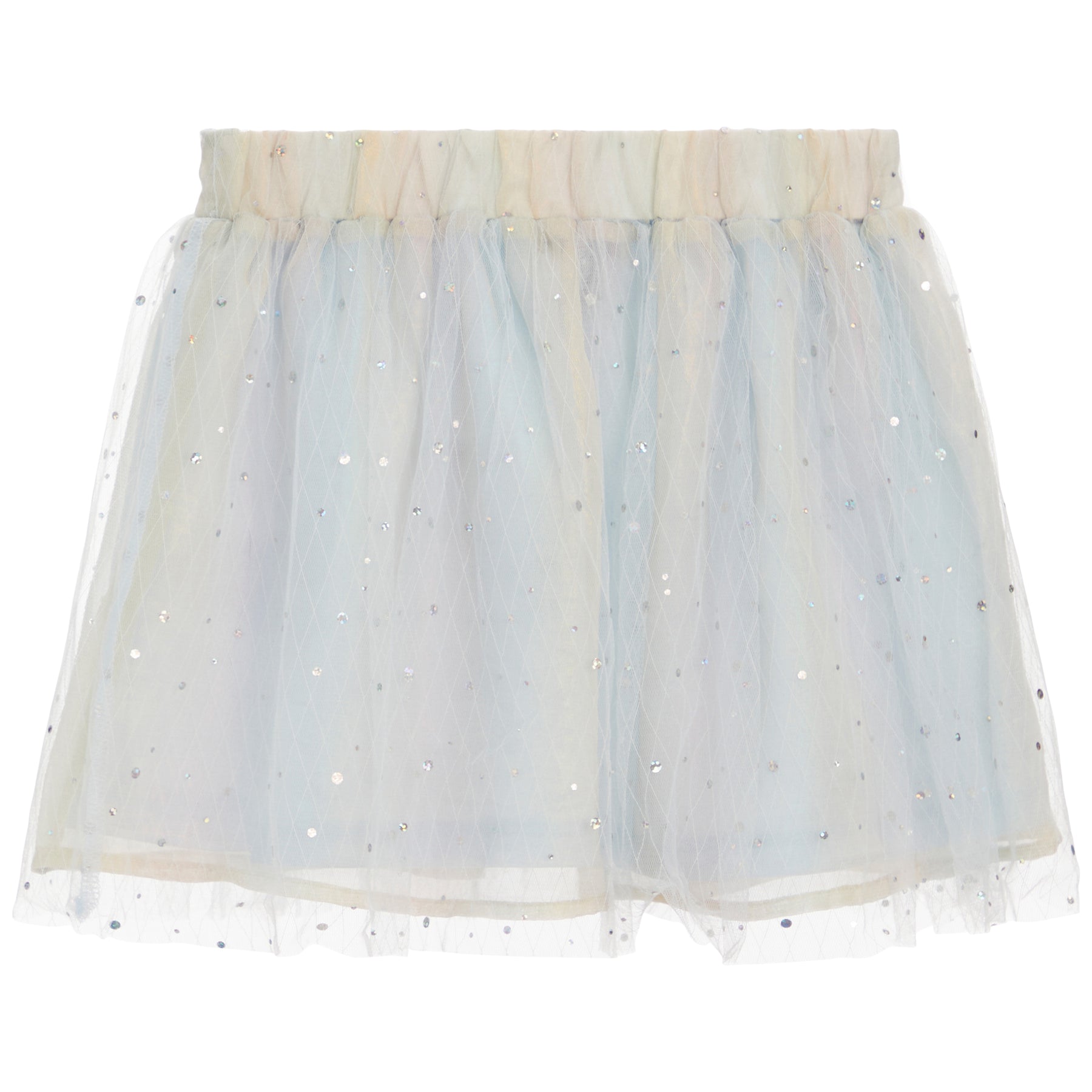 Mesh And Chiffon Skirt