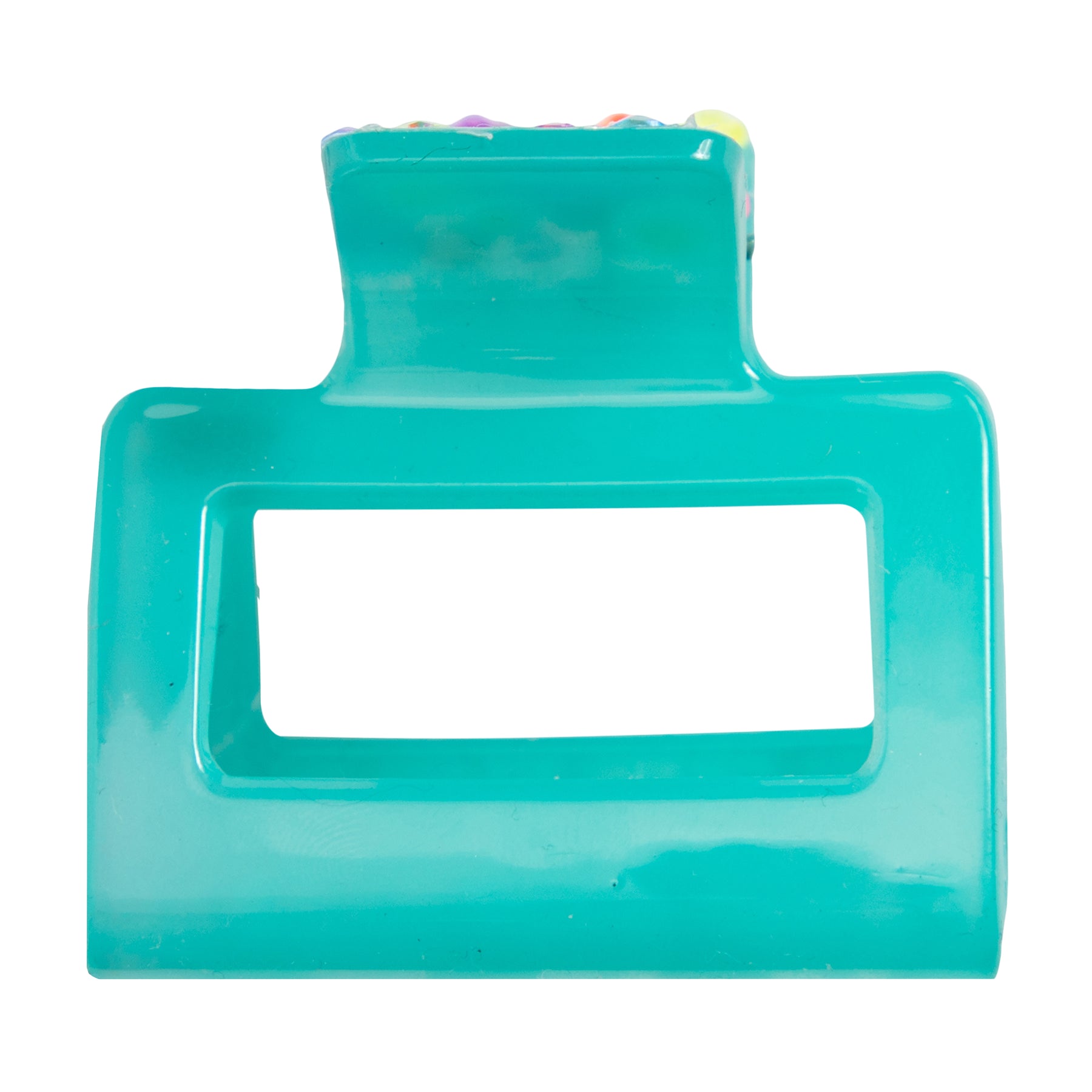 Tonal Neon Rhinestone Claw Clip