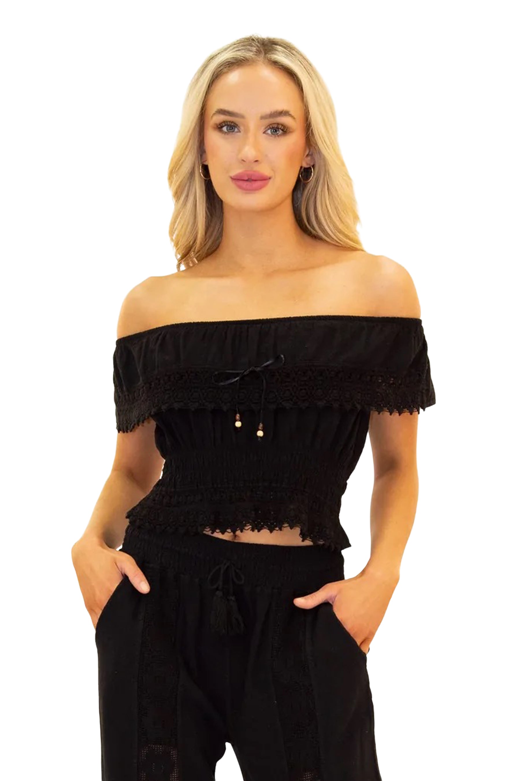 Ruffle Off The Shoulder Top