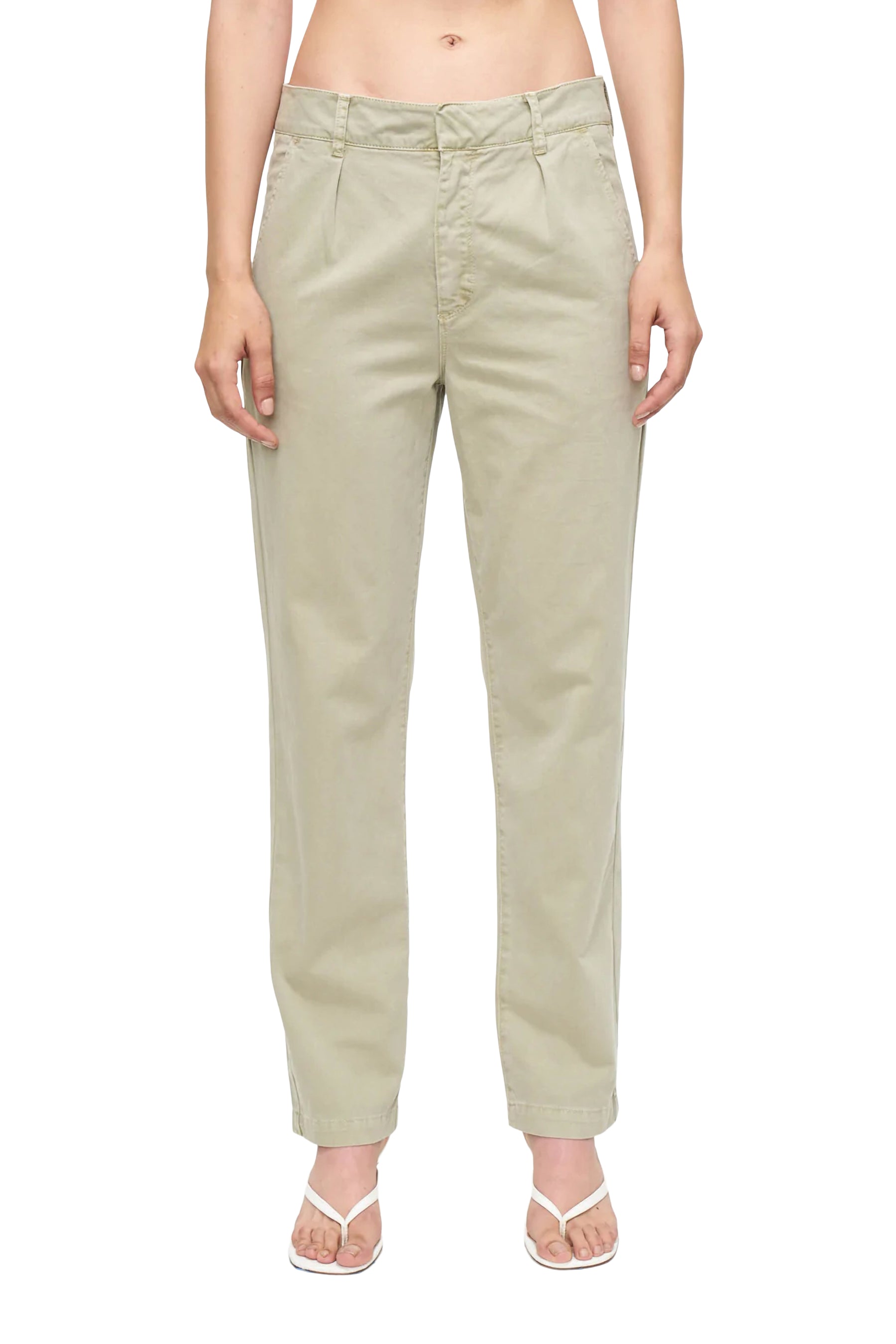 Gemma Low Rise Trouser in Pistachio