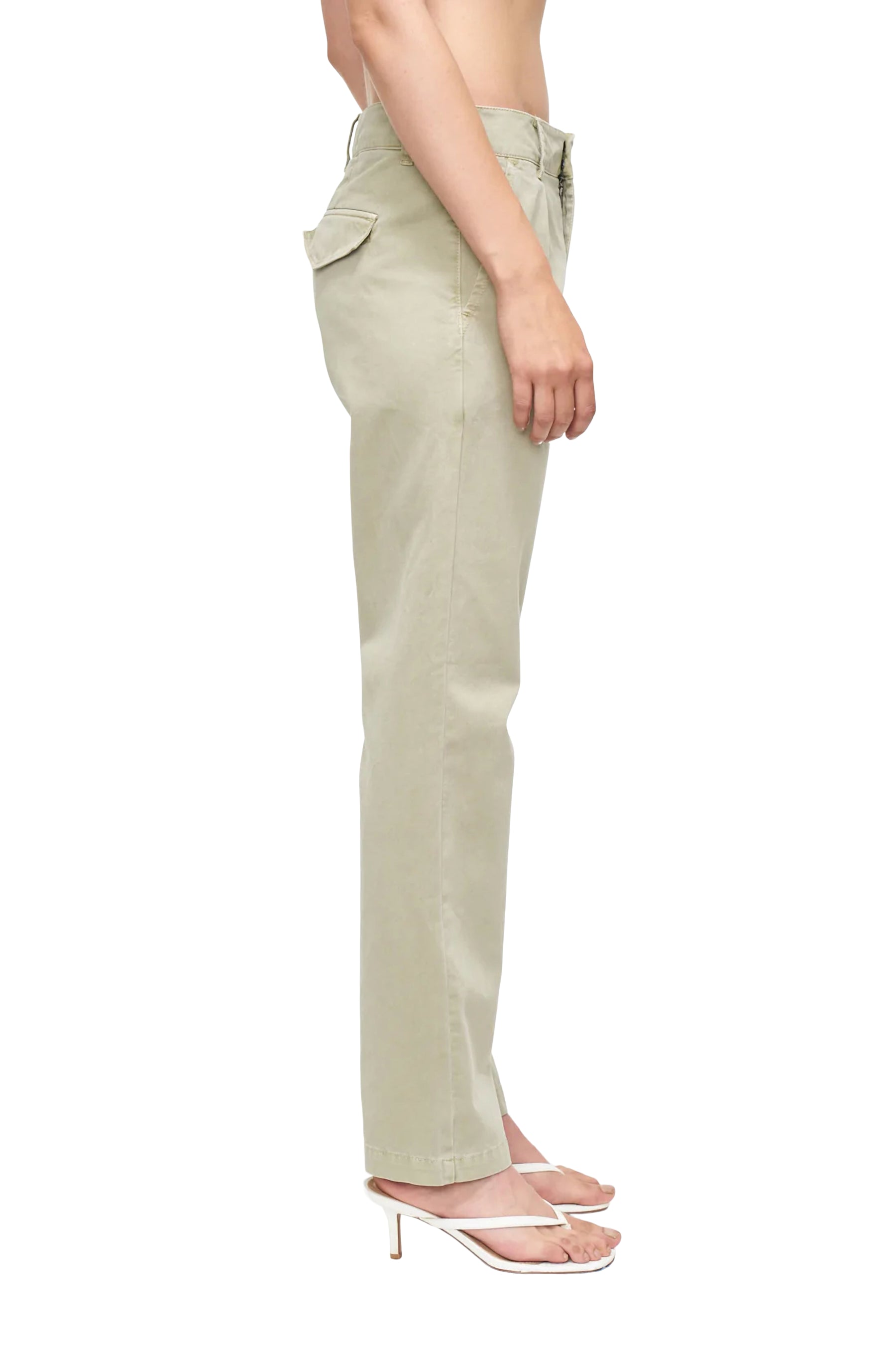 Gemma Low Rise Trouser in Pistachio