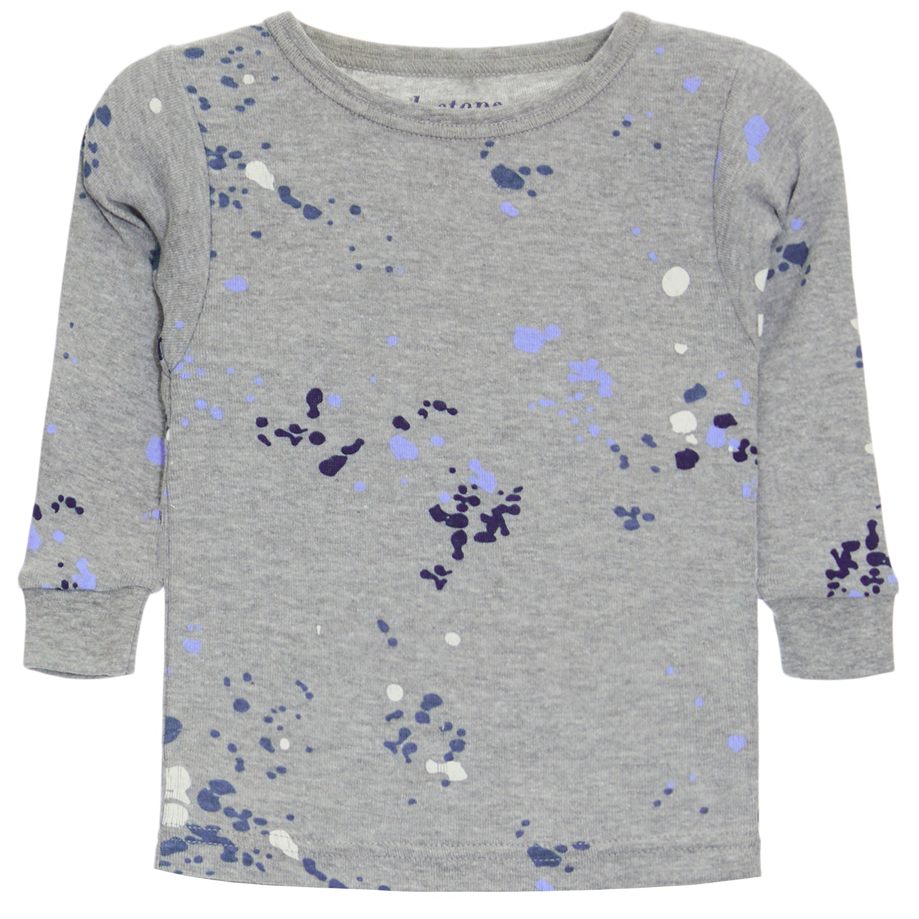 2 PC PJ Set- Grey Multi Splatter