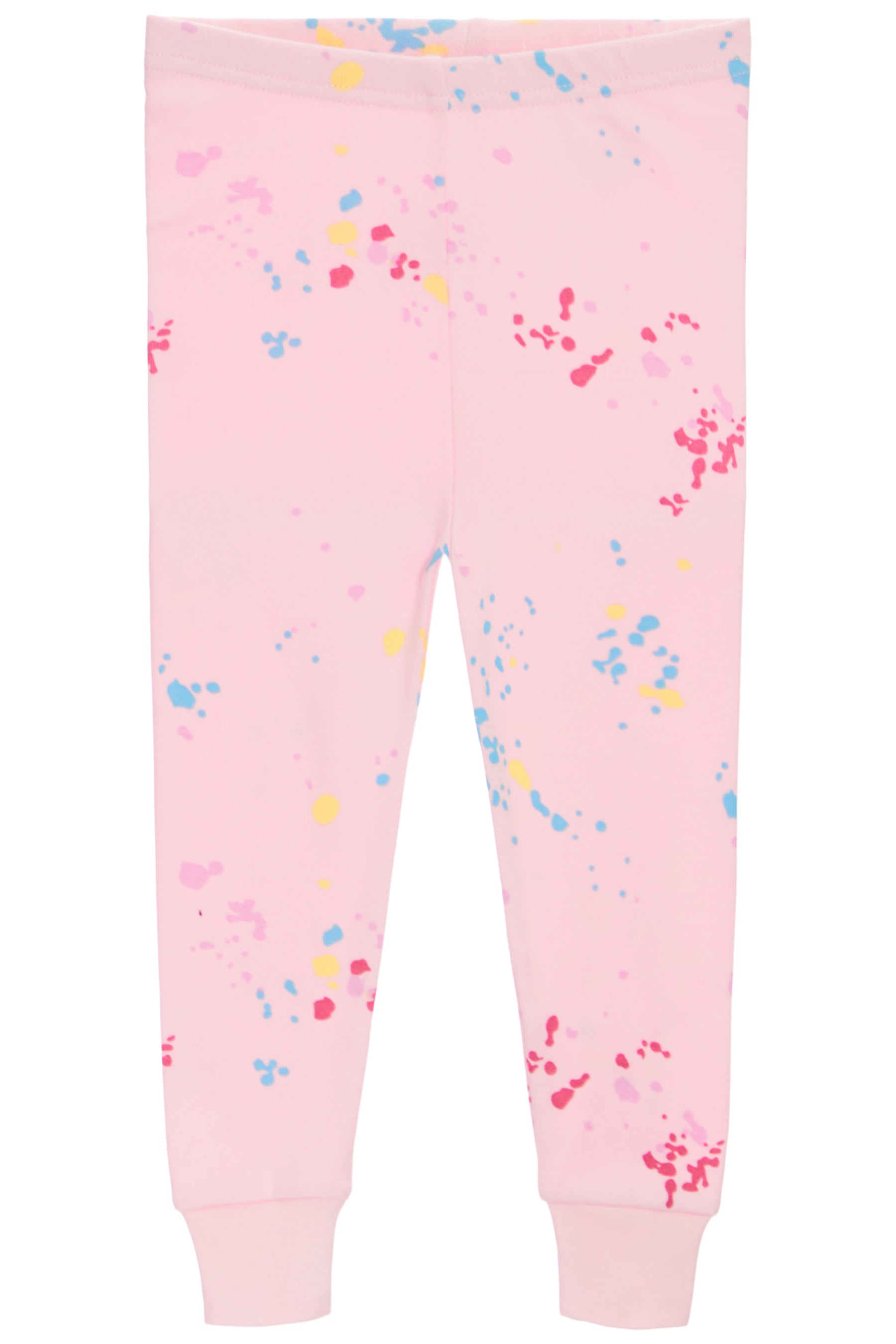 2 PC PJ Set- Multi Splatter Pink
