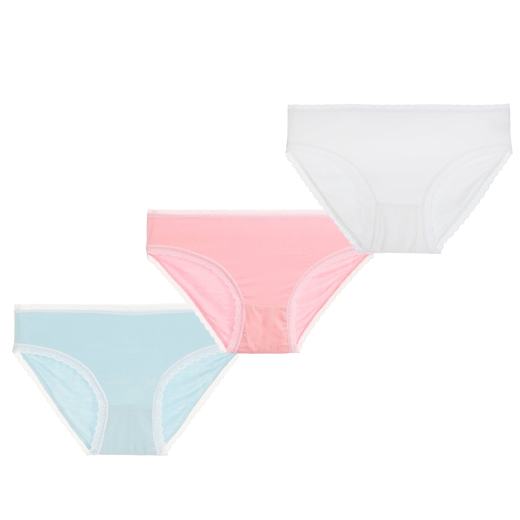 S/3 Bikini - Pnk/Wht/Blue