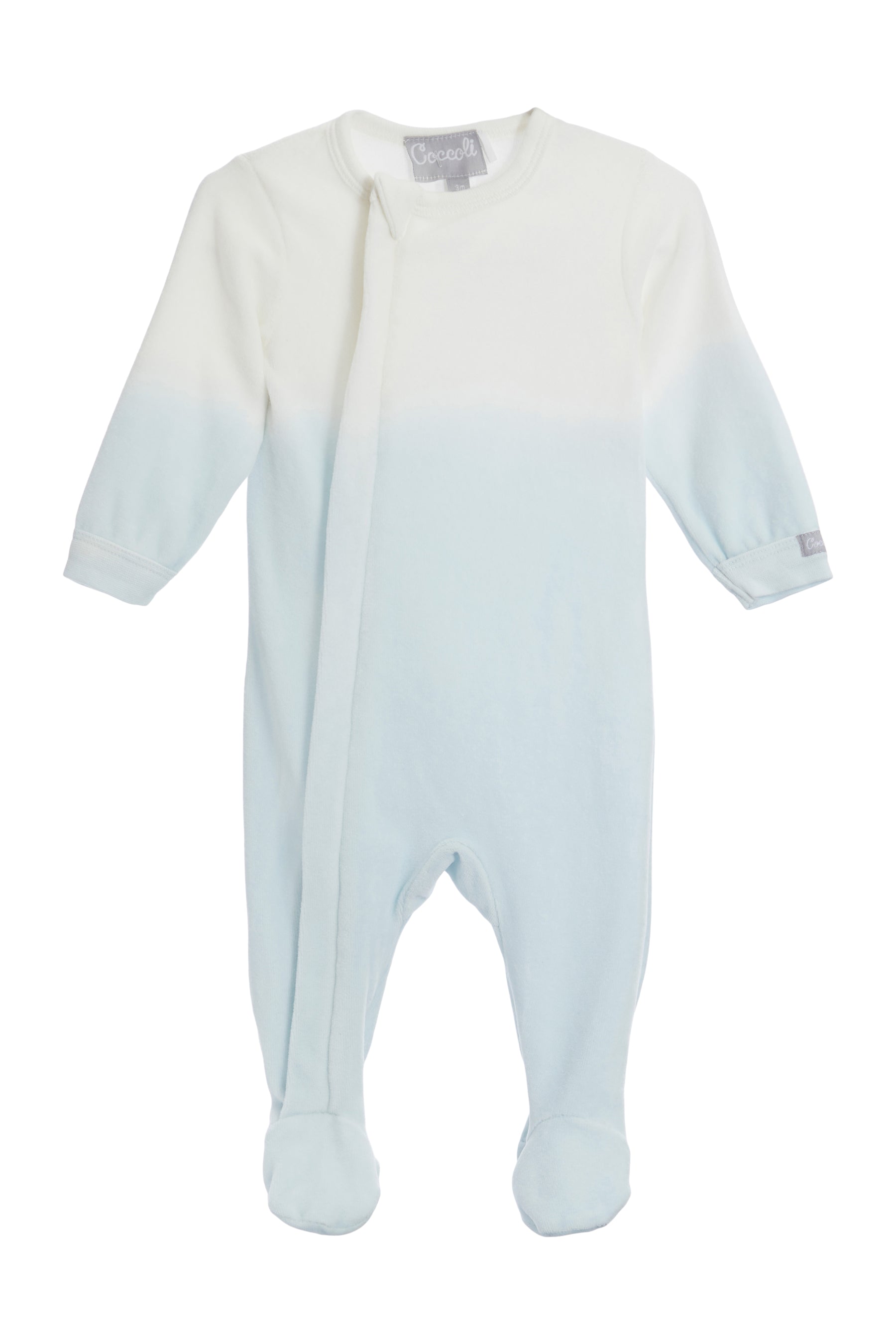 Dip Dye Velour Zip Footie