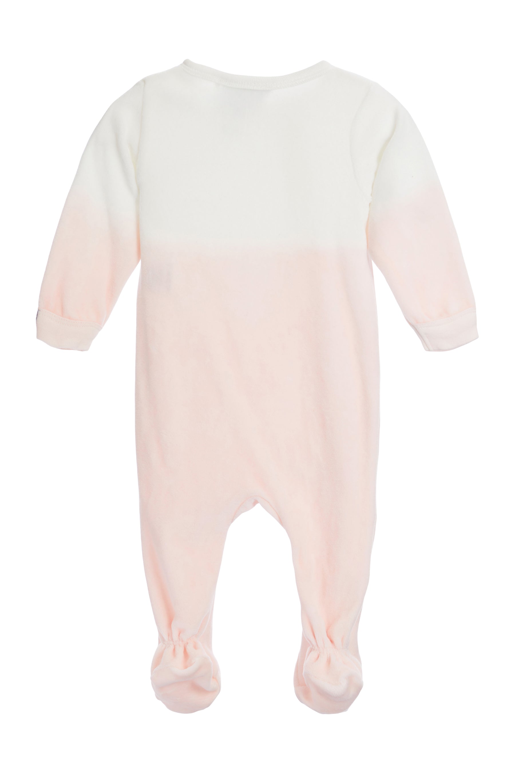 Dip Dye Velour Zip Footie