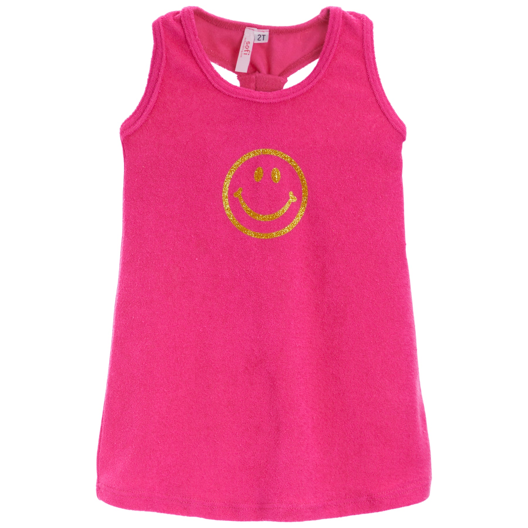 Racerback Tank Dress w/Smiley