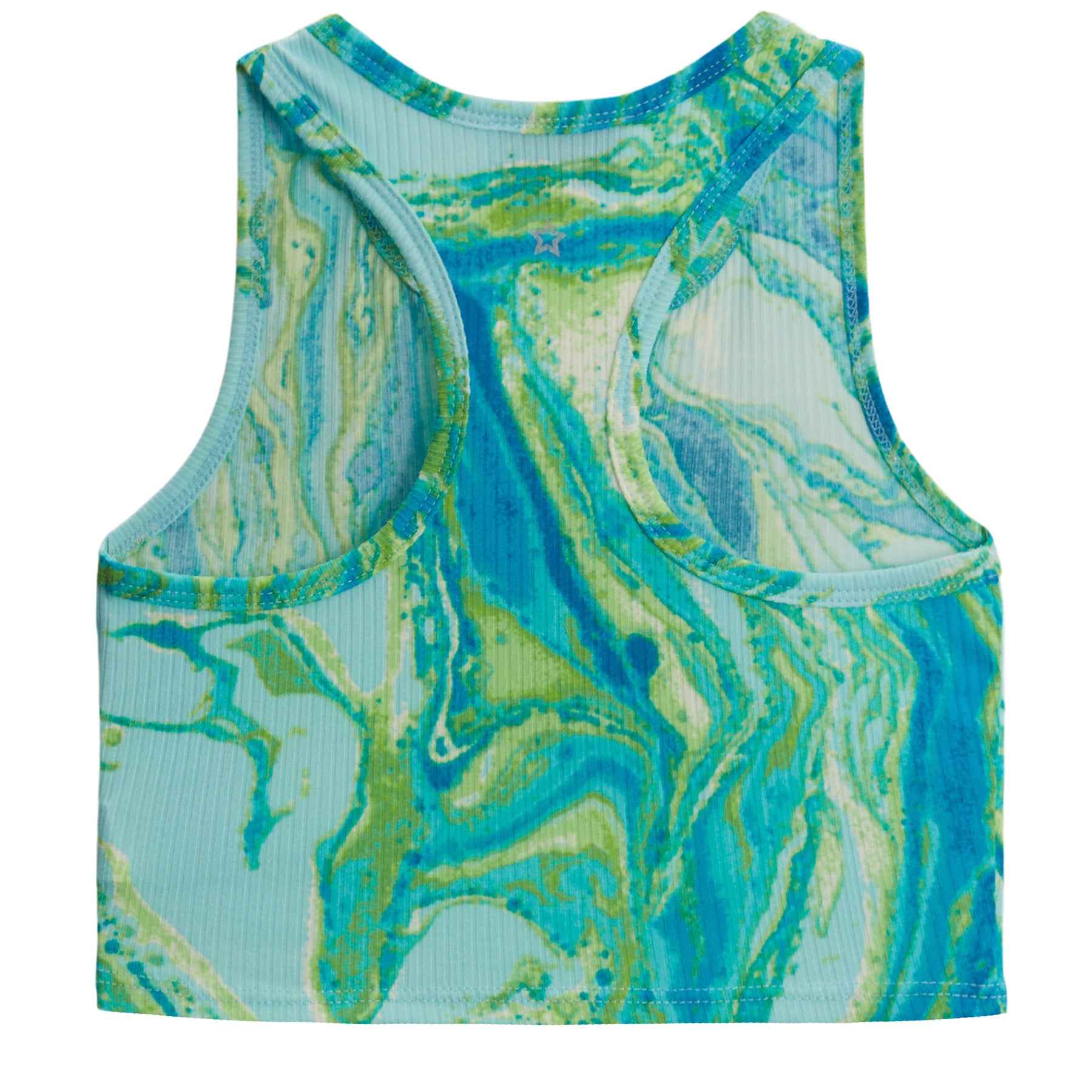 Marble Swirl Notch Neck Racerback Tank
