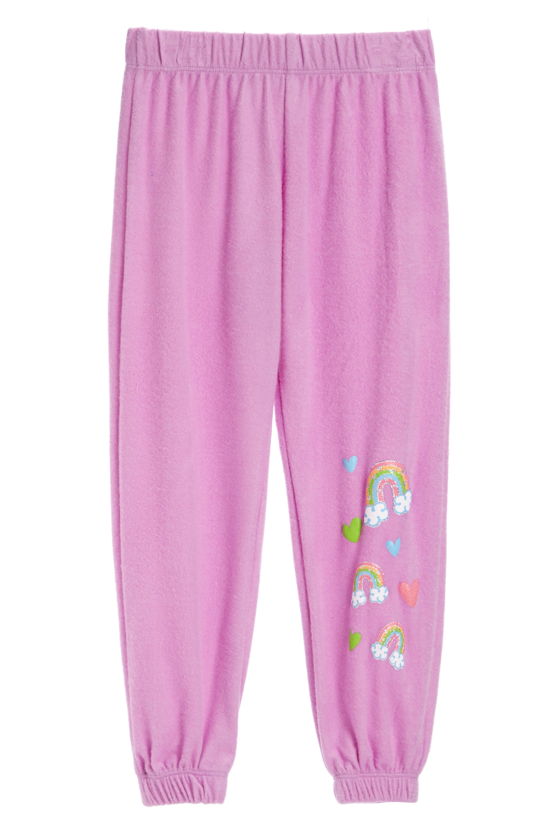 French Terry Jogger with Rainbows