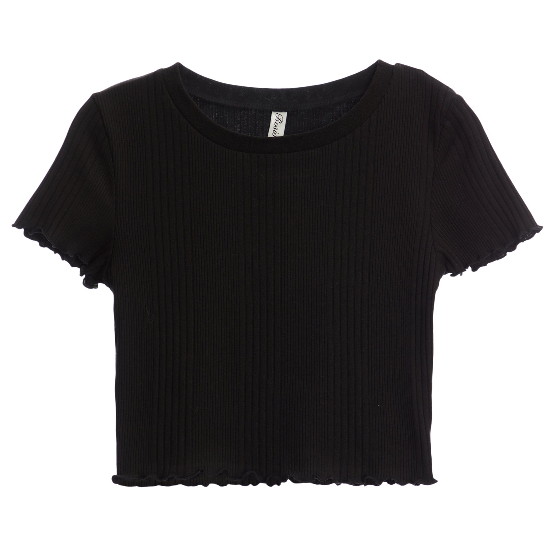 Ribbed Lettuce Edge Tee