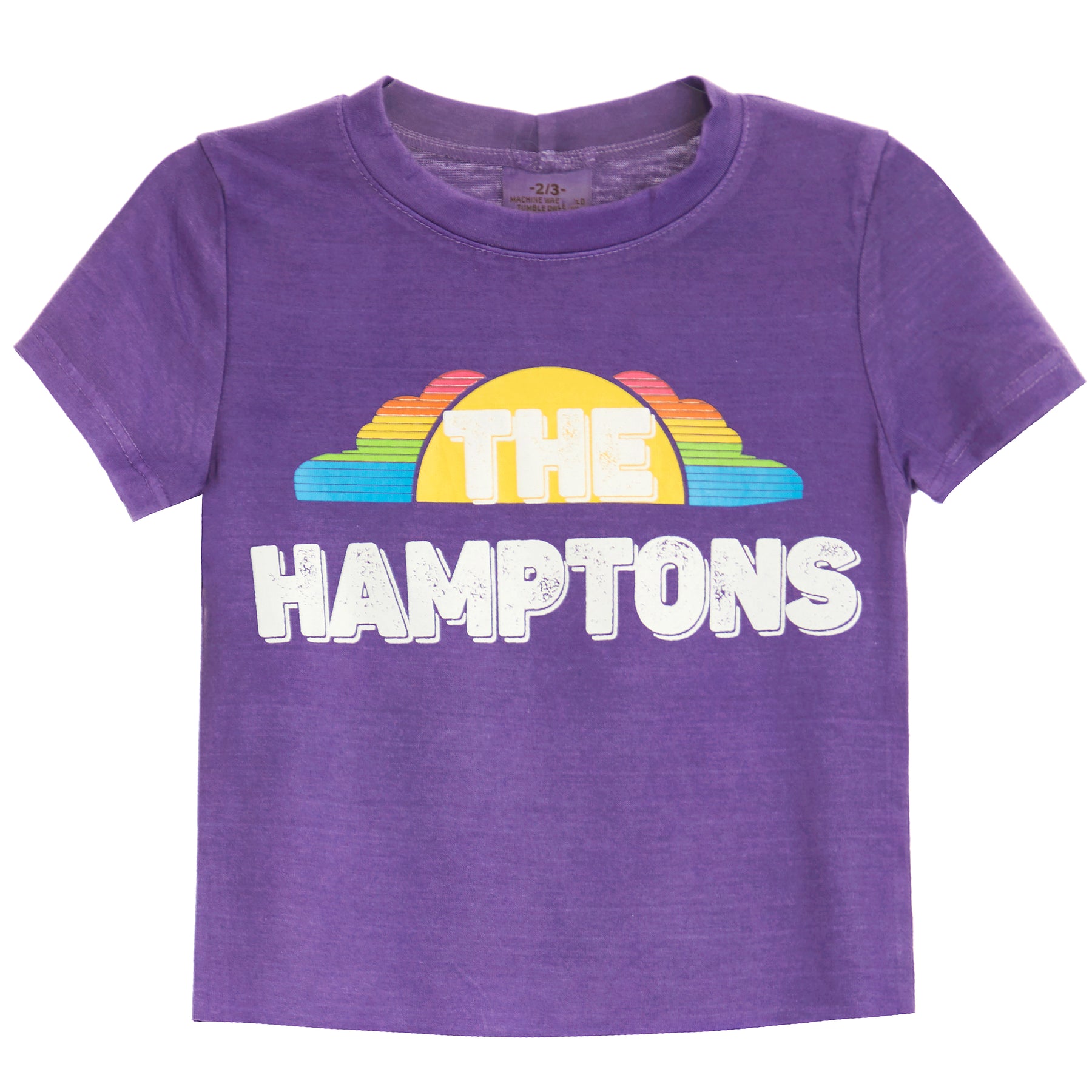 Crop Tee with "The Hamptons"