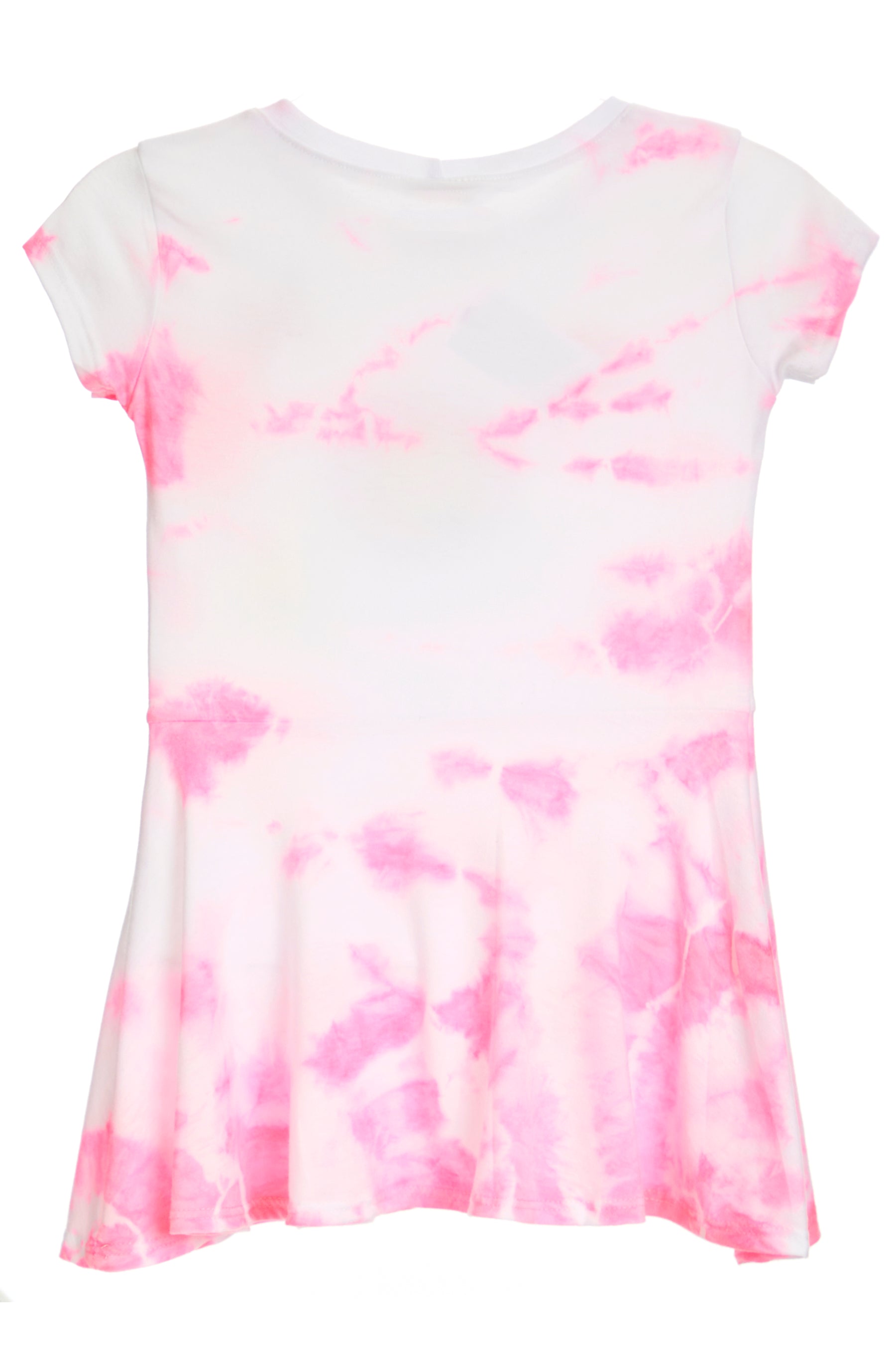 Tie Dye SS Dress w/Icon Toss