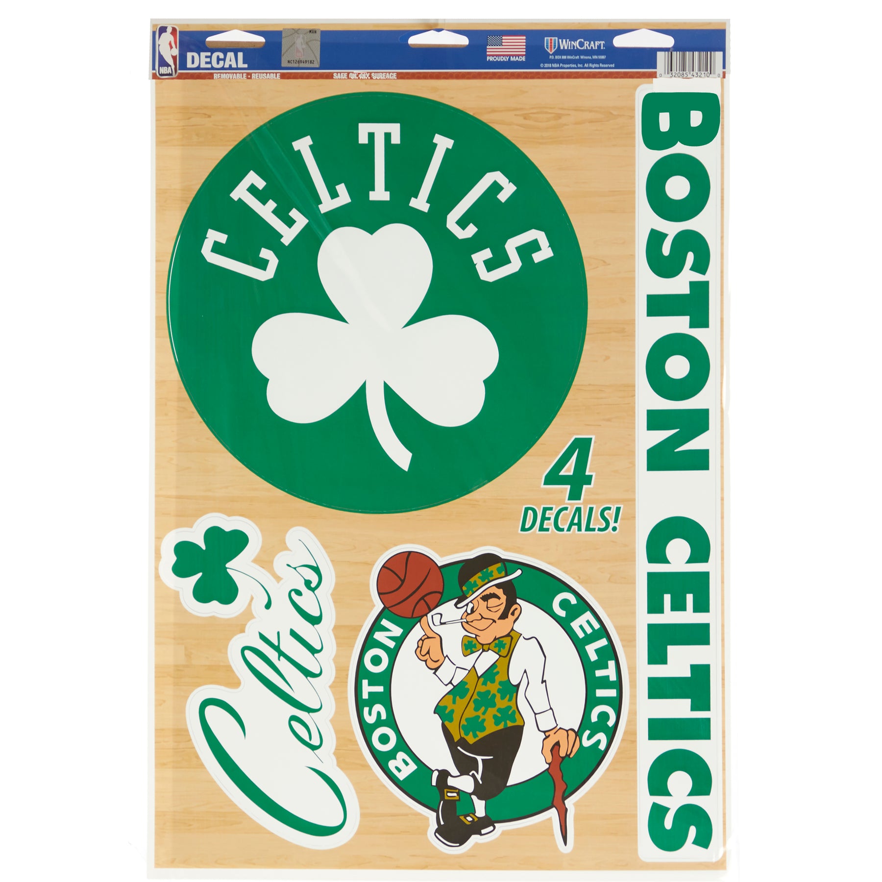 Boston Celtics Decal 11x17