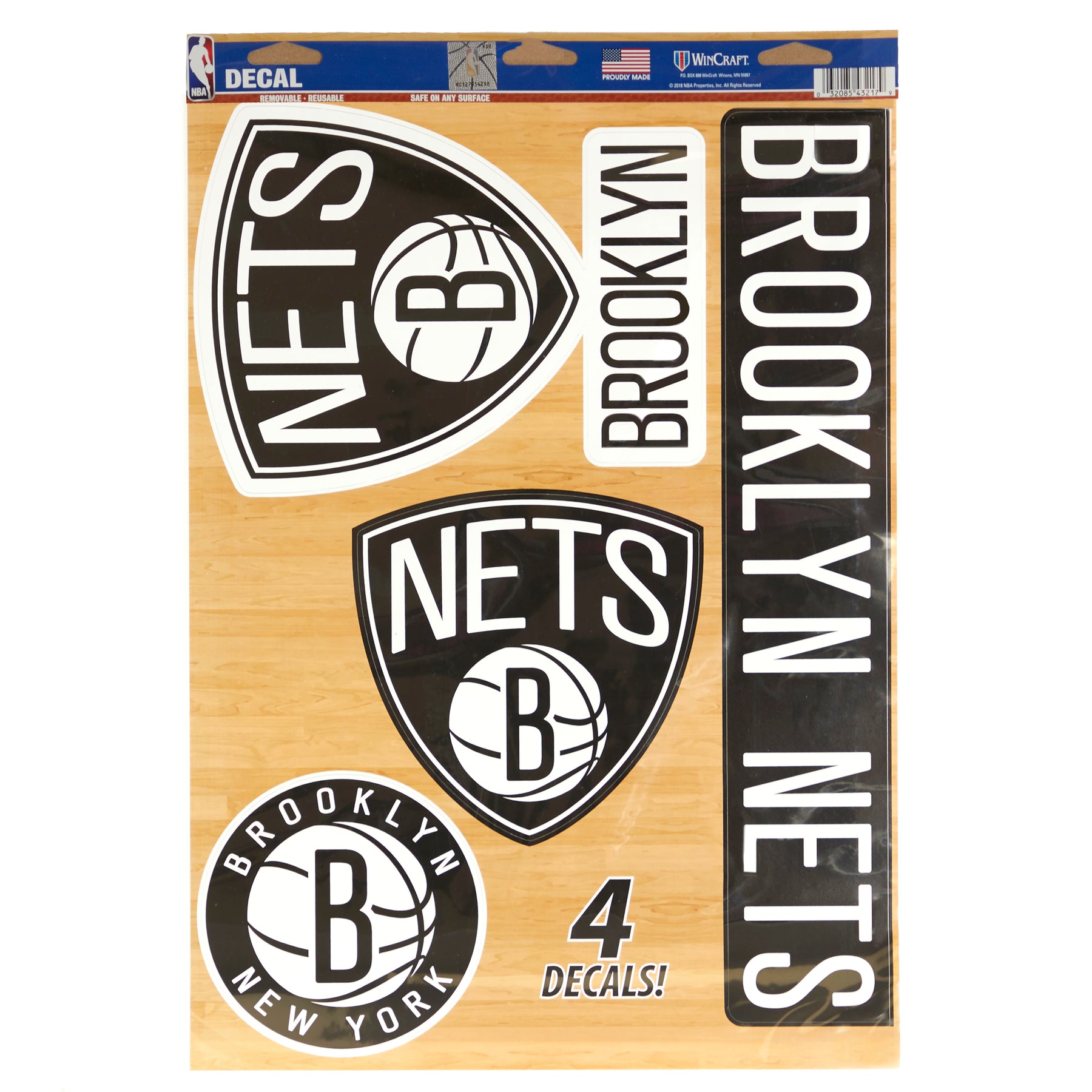 Brooklyn Nets Decal 11x17