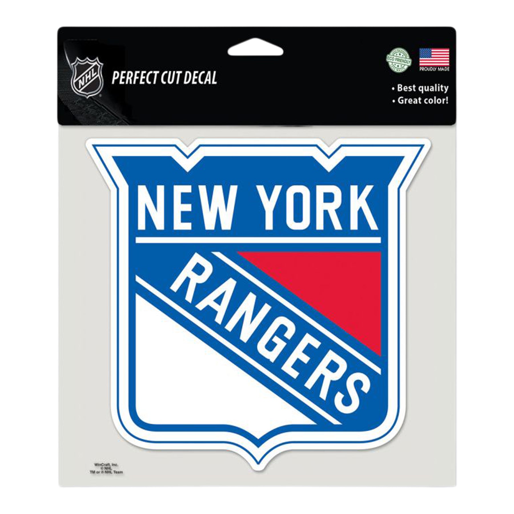 NY Rangers 8x8 Decal