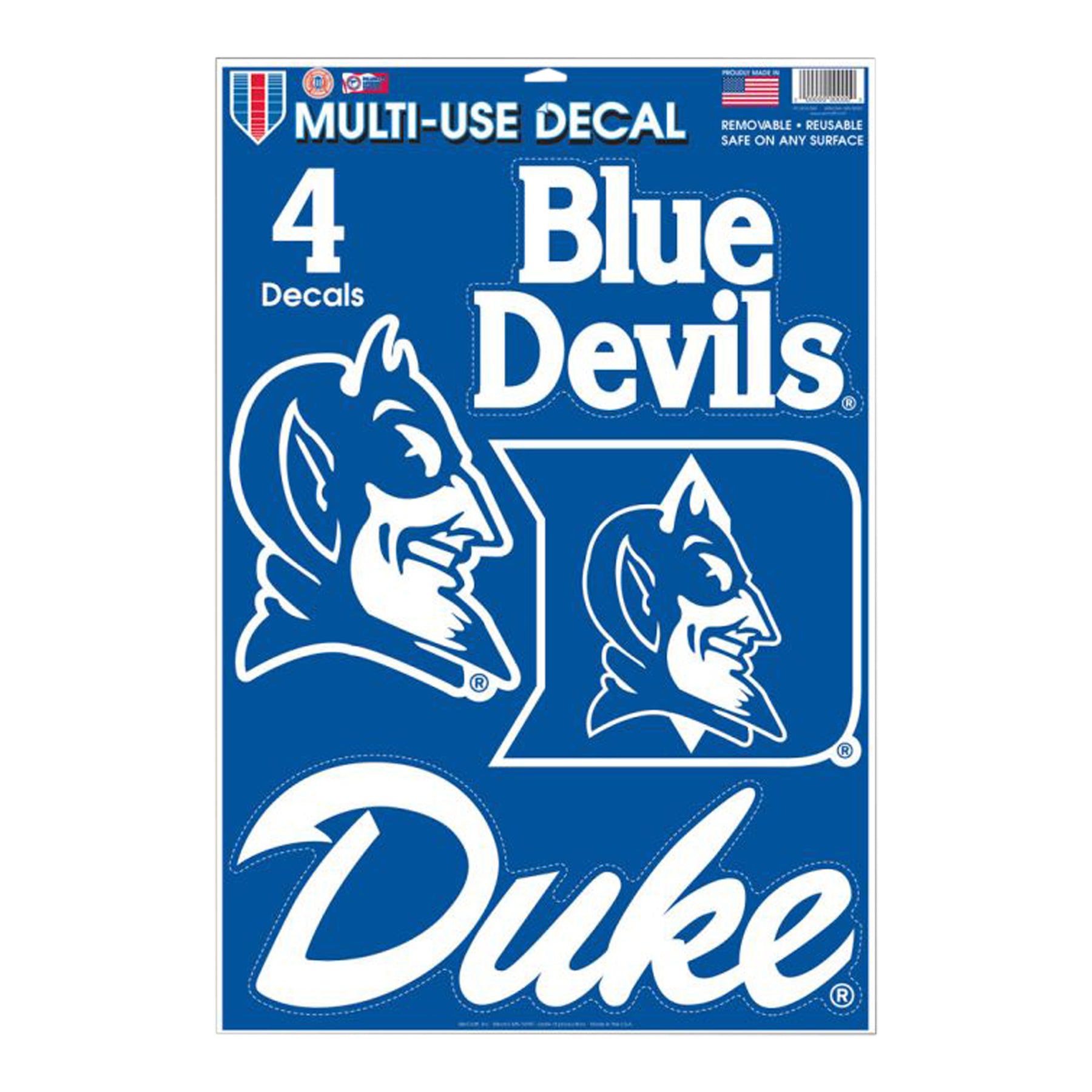DUKE BLUE DEVILS Decal 11x17