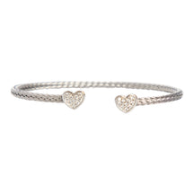 Braided Cuff Open Hearts