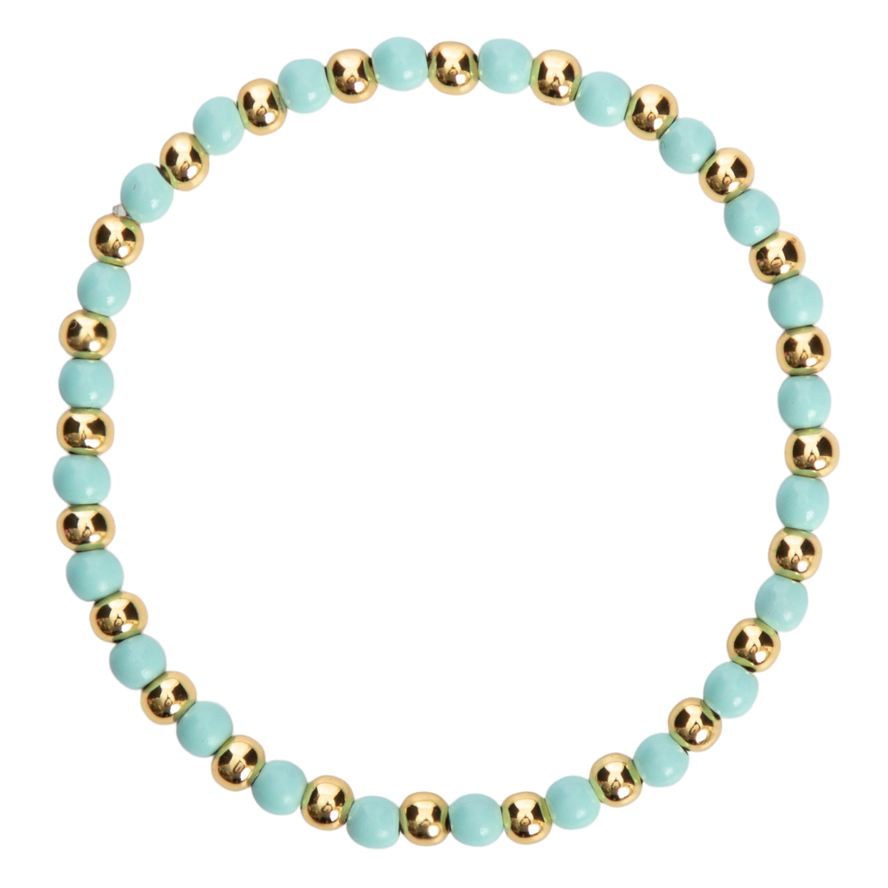 4mm Bead/Turquoise Bracelet