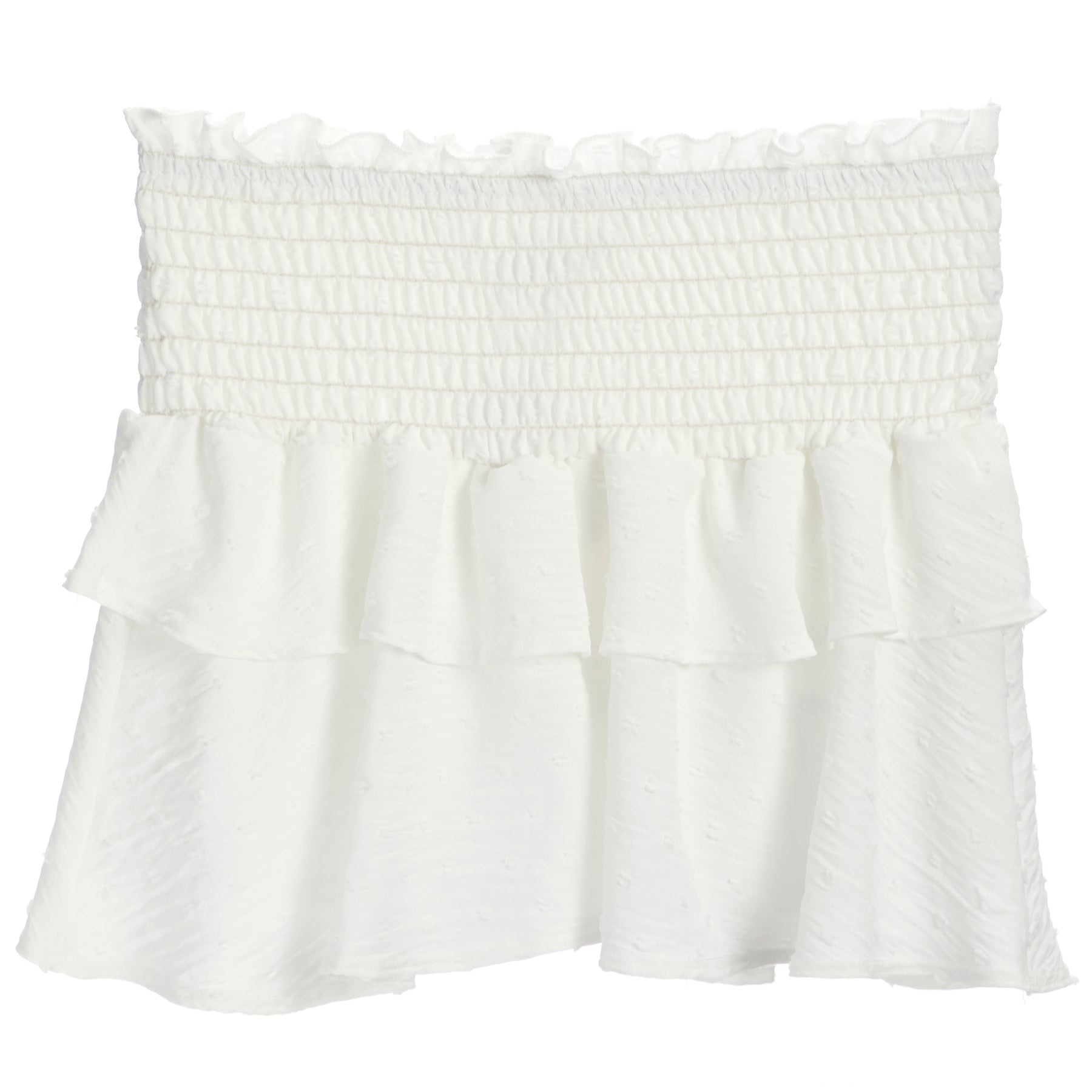 Swiss Dot Smocked Skirt