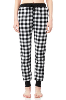 Girls Jogger Knit Cuff Flannel