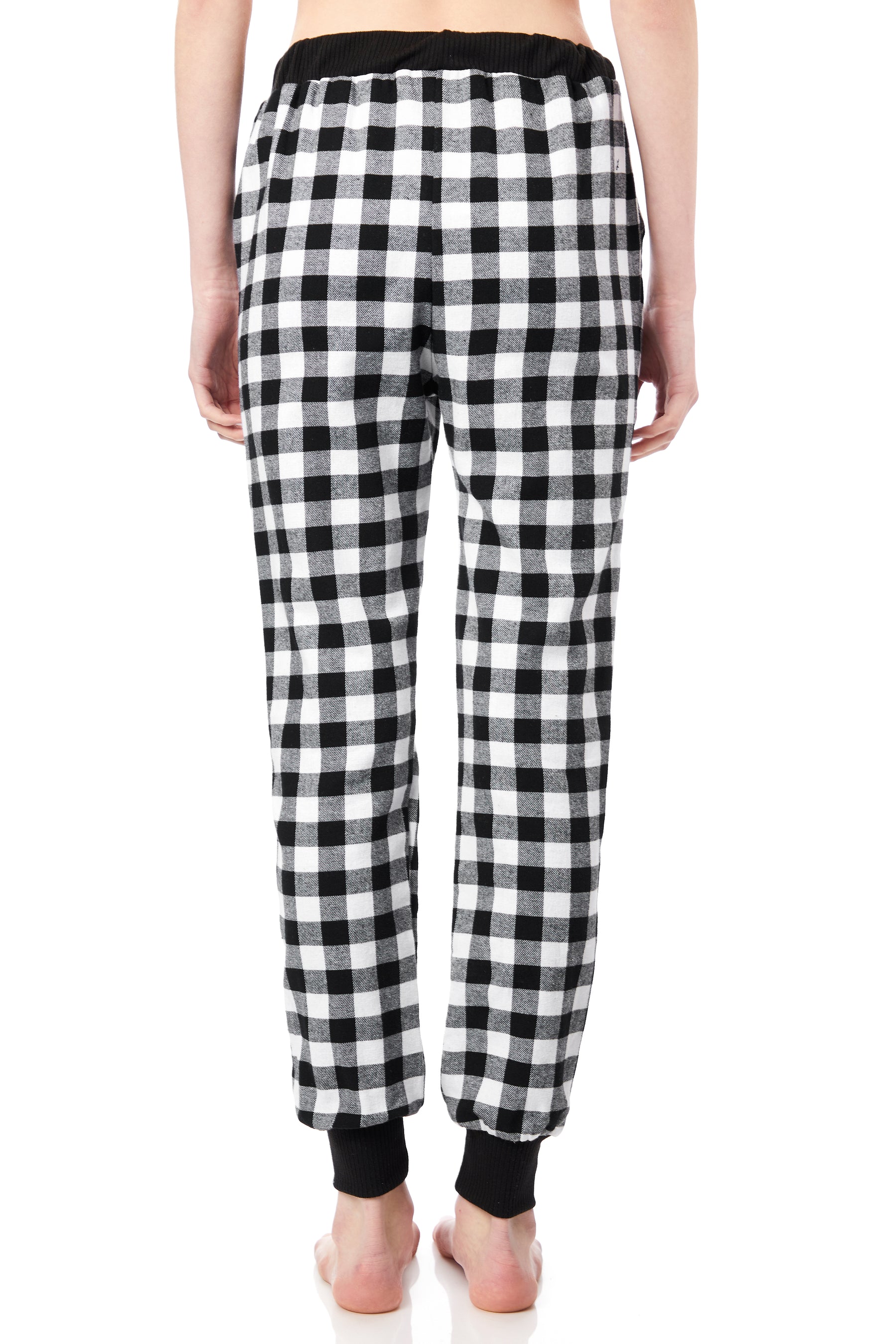 Girls Jogger Knit Cuff Flannel